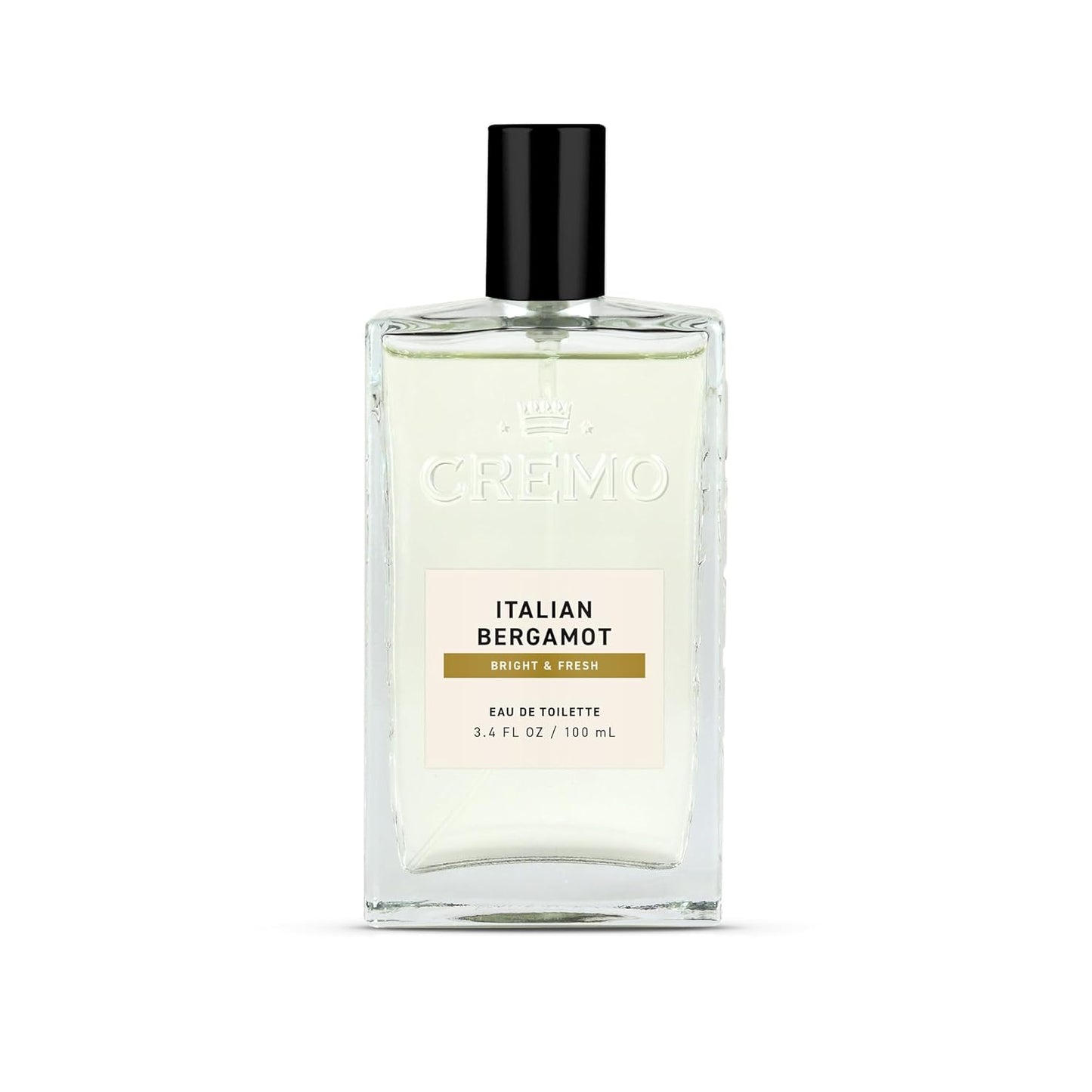 Cremo Italian Bergamot Spray Cologne For Men, A Combination of Italian Bergamot, Neroli Blossom, and Fresh Vetiver, 3.4 Fl Oz