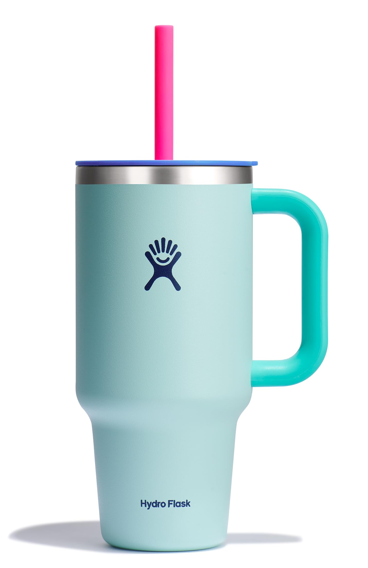 Hydro Flask 32 Oz Travel Tumbler with Handle, Lid and Straw - Insulated Stainless Steel in Holiday Punch
