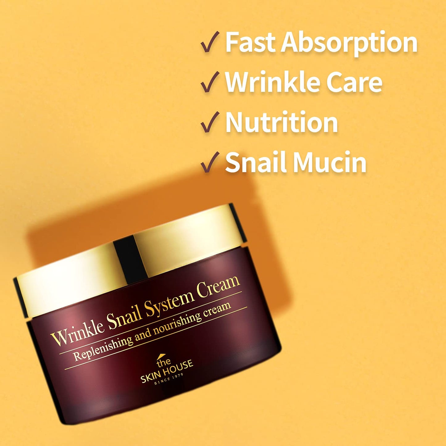The Skin House Wrinkle Snail System Cream 100ml (3.4 fl.oz) Wrinkle Care Firming/Paraben Free, Cruelty Free, Korean Skin Care