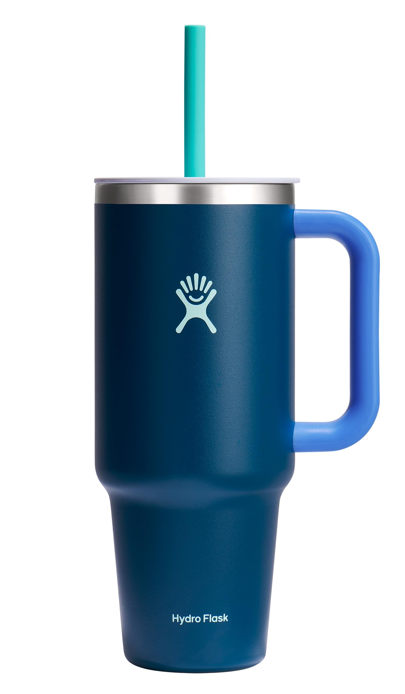Hydro Flask 32 Oz Travel Tumbler with Handle, Lid and Straw - Insulated Stainless Steel in Holiday Punch