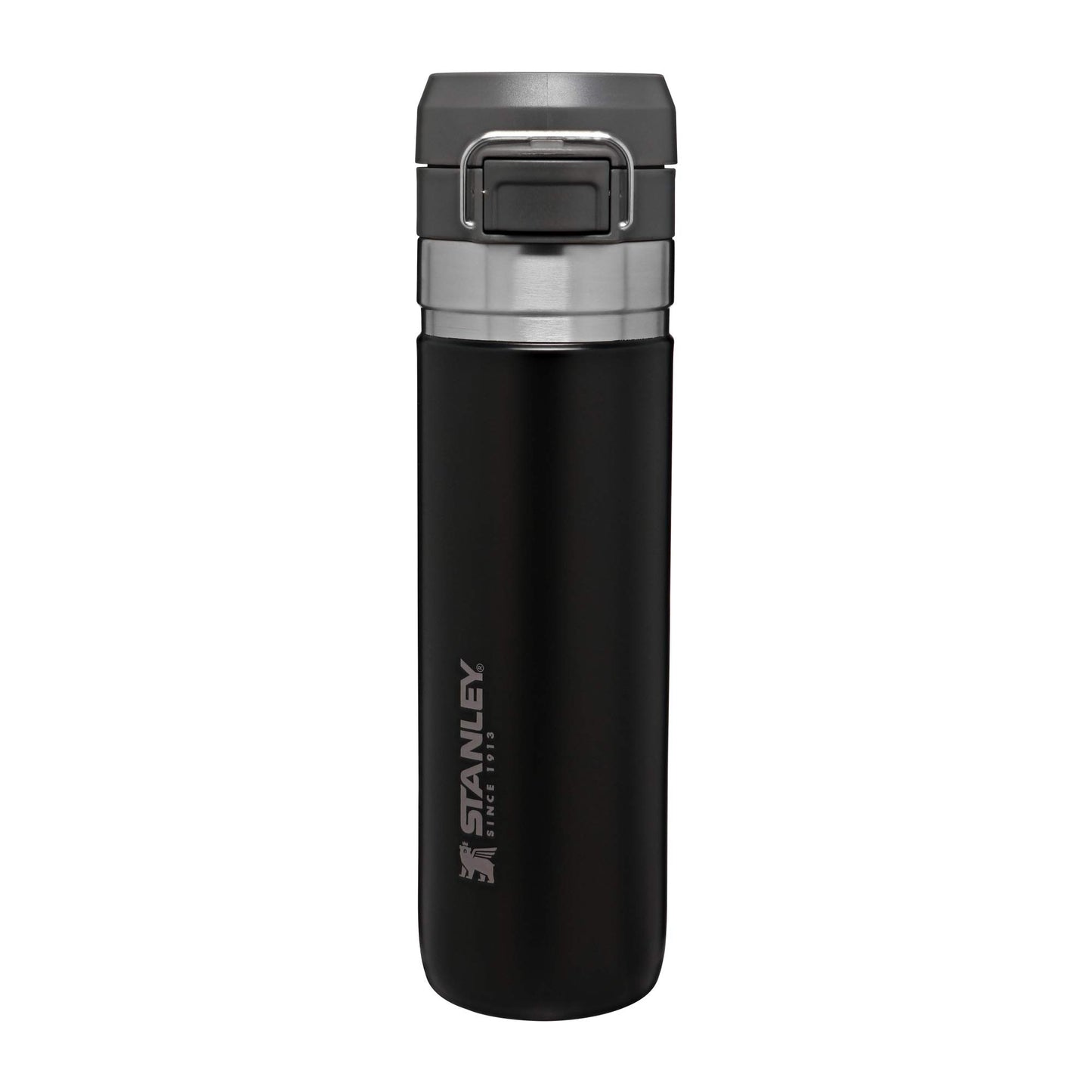 Stanley Quick Flip GO Water Bottle 24 oz | Push Button Lid | Leakproof and Packable for Travel and Sports | Insulated Stainless Steel | BPA-Free | Azure