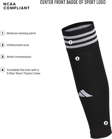 adidas unisex Copa Soccer Calf Sleeve (2-pieces) to Be Worn Over Guards With Socks of Your Choice