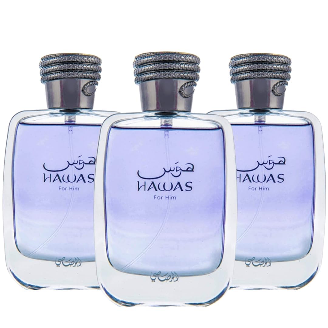 RASASI Hawas For Men - Eau de Parfum Spray 100ML (3.4 Oz), Premium Arabian Perfume for Men, A Signature Scent for Long-Lasting Fragrance - Ideal Men Perfumes For Special Occasions & Daily Elegance
