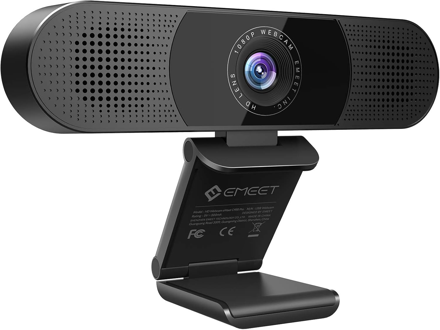EMEET 1080P Webcam with Microphone, C960 Web Cam, 2 Mics, 90° FOV, USB Type-A & A-to-C Adapter, Plug&Play Computer Camera for Online Calling, Zoom/Teams/Facetime, Switch 2 Camera Support, 2025 Version