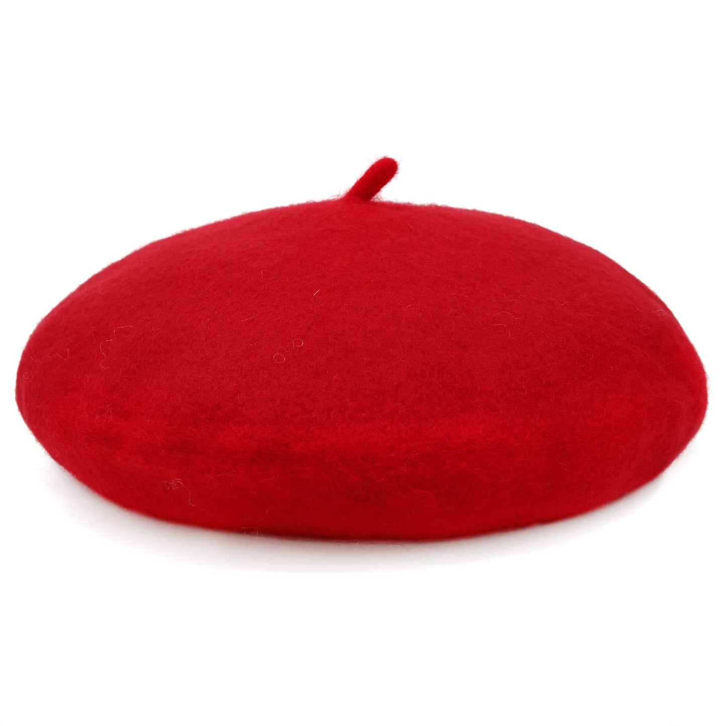 Women French Wool Beret Hats - Solid Color Classic Beanie Winter Cap