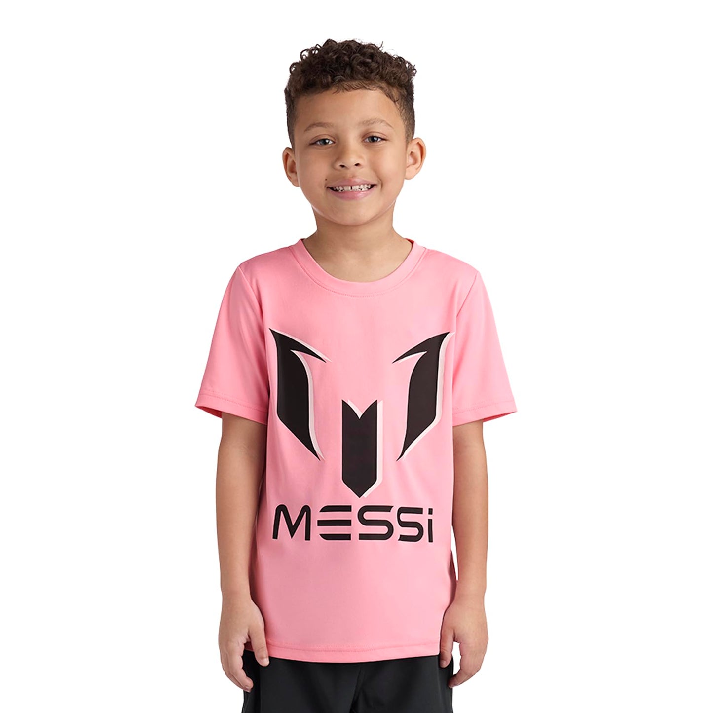 Boys' Lifestyle Short Sleeve Top, Slim-fit Shirt with Logo, Comfortable