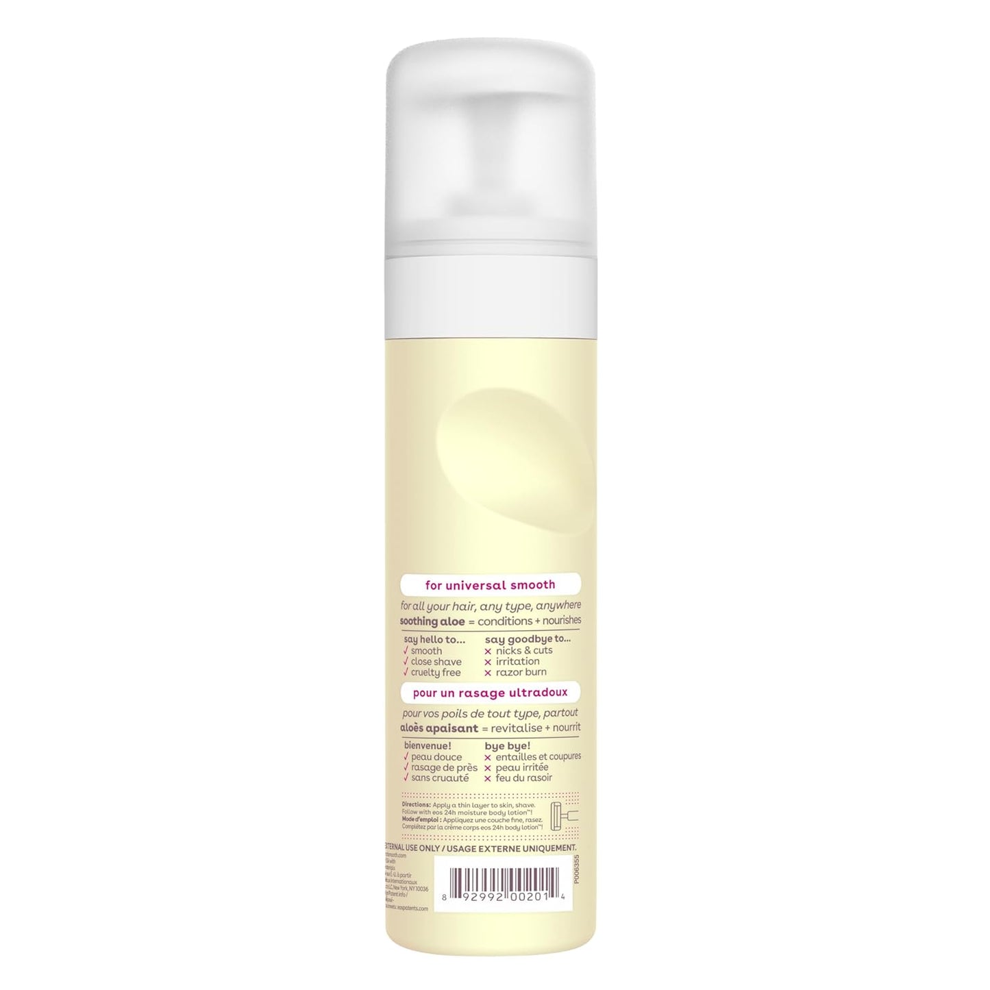 eos Shea Better Women's Shave Cream- Vanilla Bliss, Shea Butter Skin Care, Shaving Cream for Women, 14 fl oz, 2-Pack