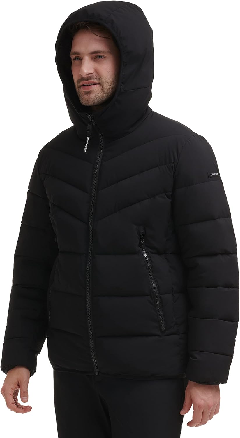 Calvin Klein Men's Snap Front Puffer Jacket