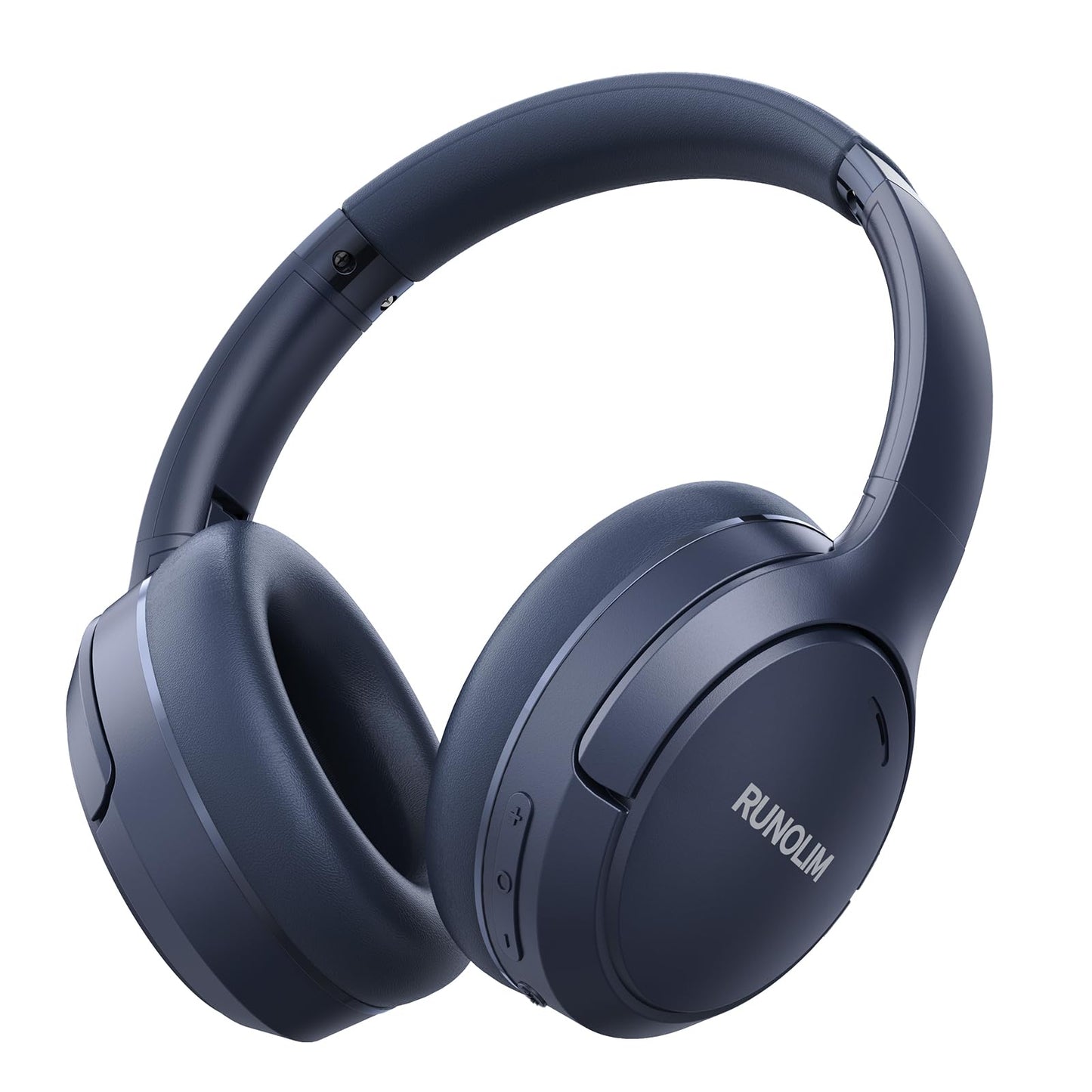 RUNOLIM Hybrid Active Noise Cancelling Headphones, Wireless Over Ear Bluetooth Headphones with Microphone, 70H Playtime, Foldable Headphone with HiFi Audio, Deep Bass for Home Travel Office