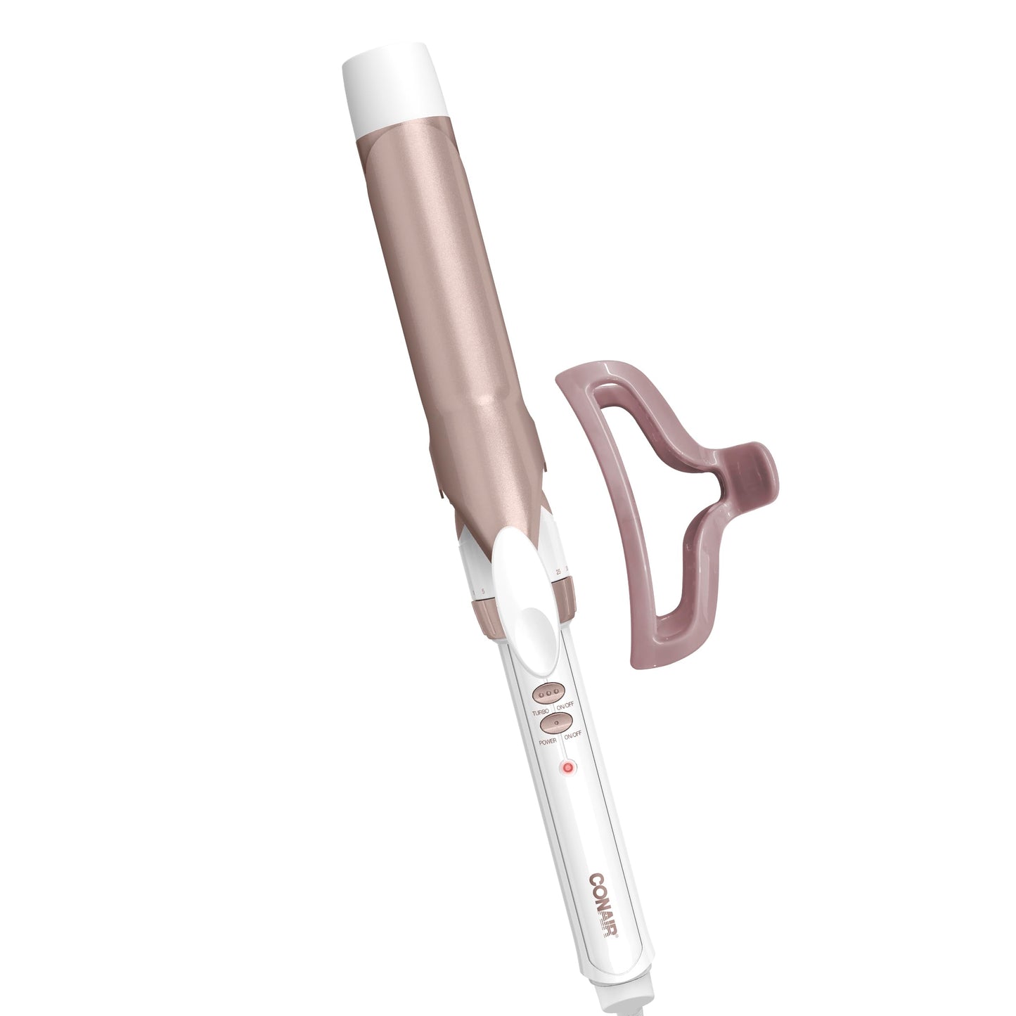 Conair Double Ceramic 1 1/4-Inch Curling Iron, 1 ¼ inch barrel produces loose curls – for use on medium and long hair