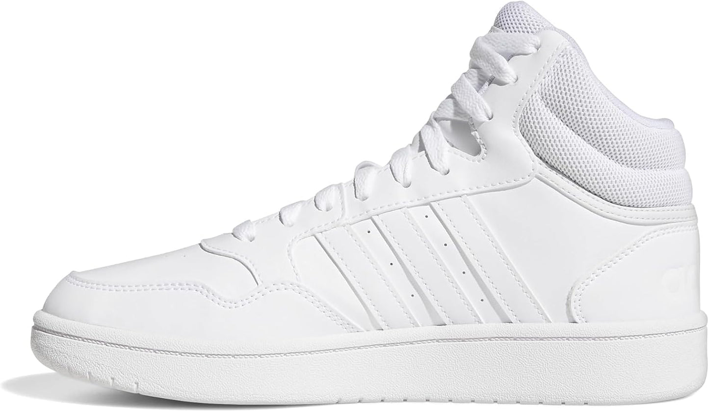 adidas Womens Hoops 3.0 High Sneakers Shoes Casual - White