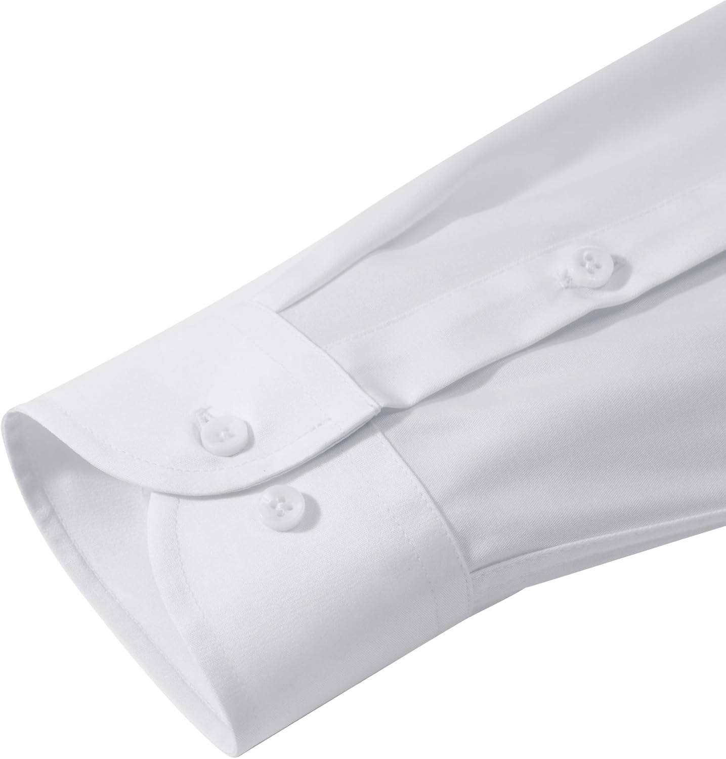 Men's Dress Shirts Long Sleeve Stretch Wrinkle Free Slim Fit Wedding Formal Button Down Shirt