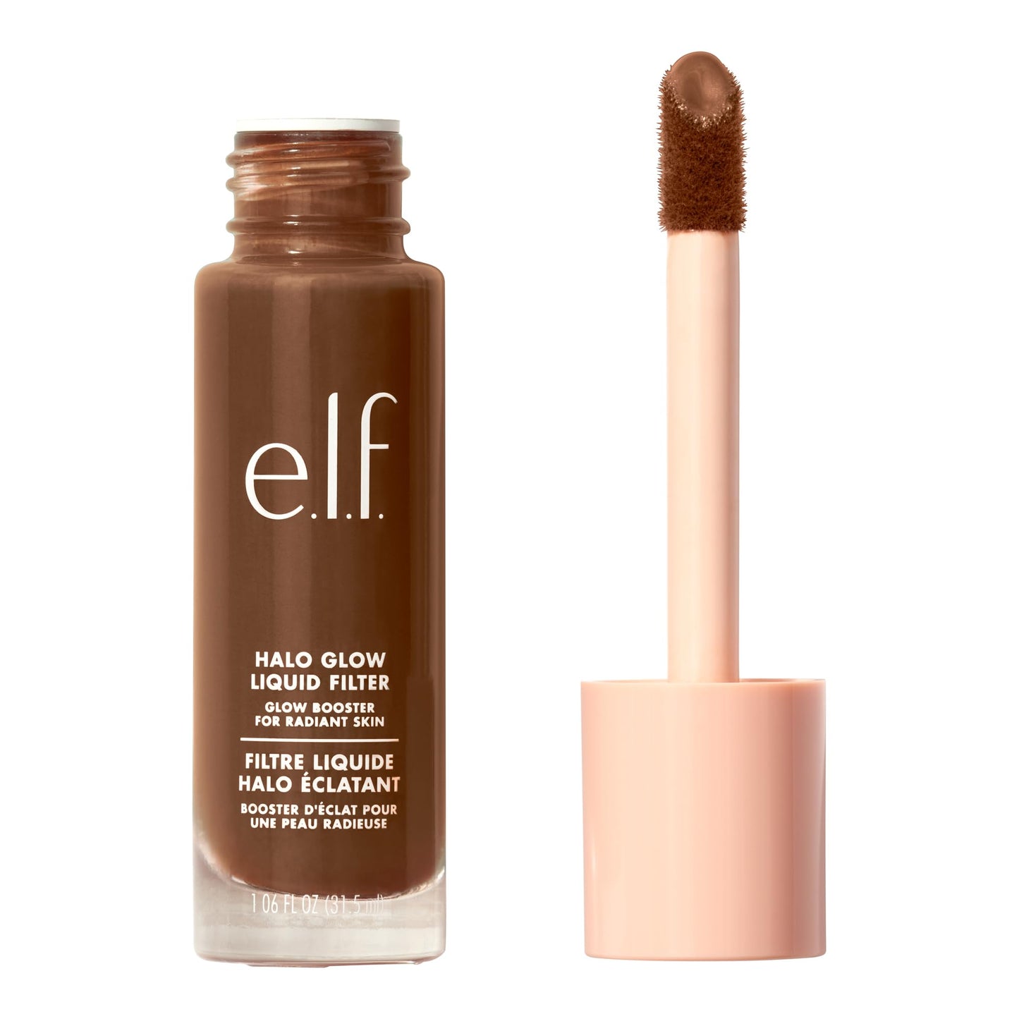 e.l.f. Halo Glow Liquid Filter, Complexion Booster For A Glowing, Soft-Focus Look, Infused With Hyaluronic Acid, Vegan & Cruelty-Free, 4 Medium