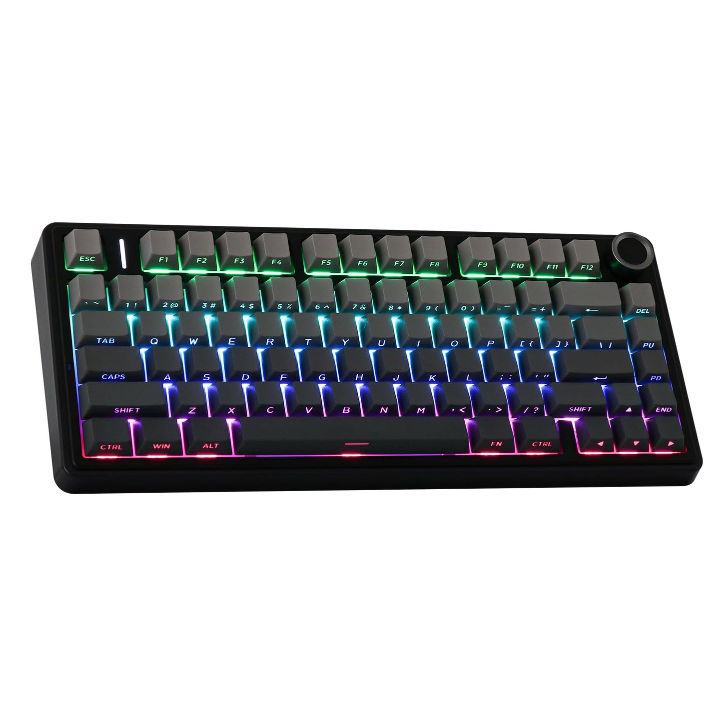 EPOMAKER x Aula F75 Gasket Mechanical Keyboard, 75% Wireless Hot Swappable Gaming Keyboard with Five-Layer Padding&Knob, Bluetooth/2.4GHz/USB-C, RGB (Light Blue, LEOBOG Reaper Switch)