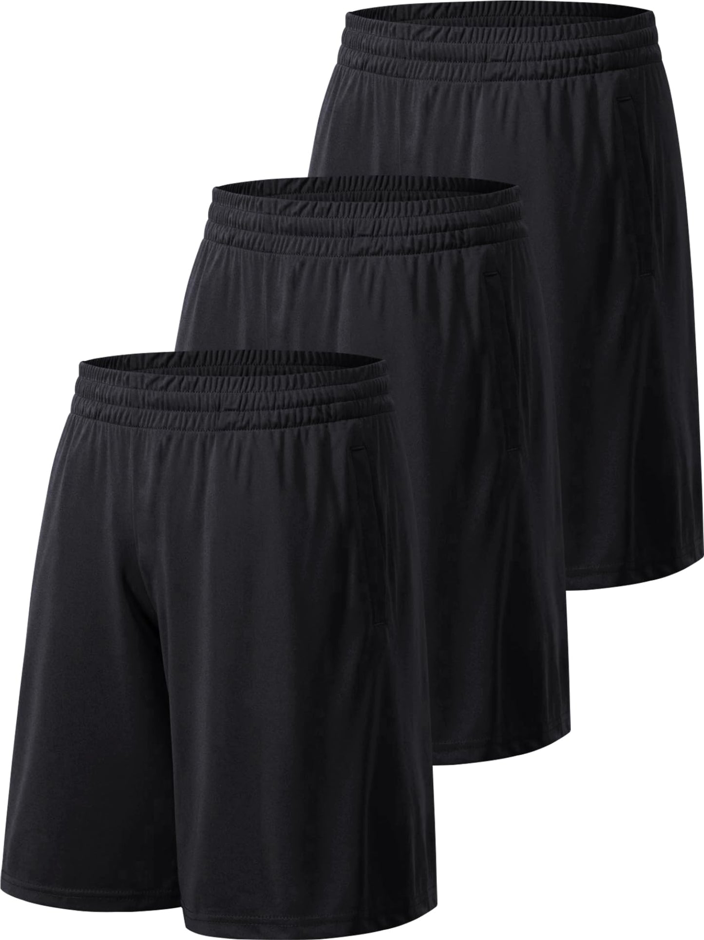 Men's Athletic Shorts with Pockets and Elastic Waistband Quick Dry Activewear Workout Shorts for Men