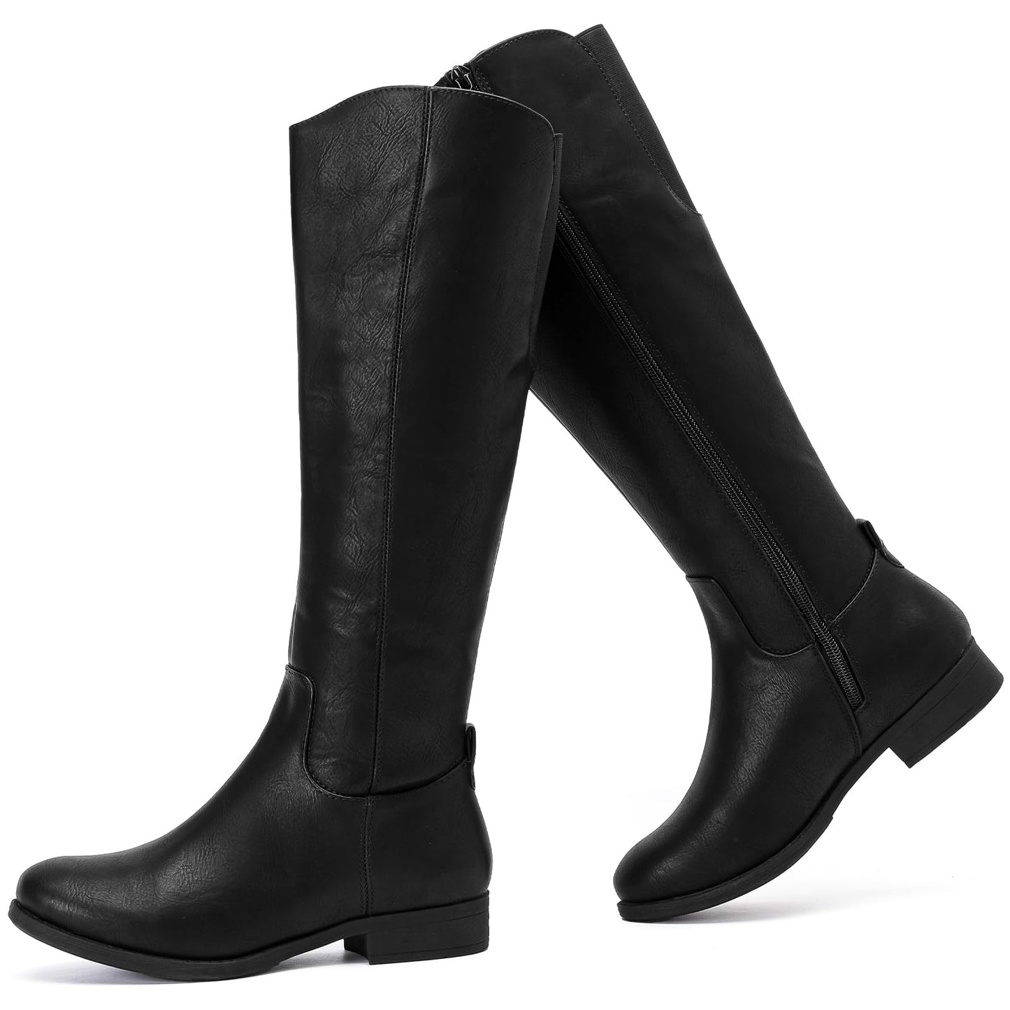 Women's Knee High Boots Stylish Comfort Round Toe Tall Riding Combat Boot Classic Fashion Fall Winter Boots for Women.
