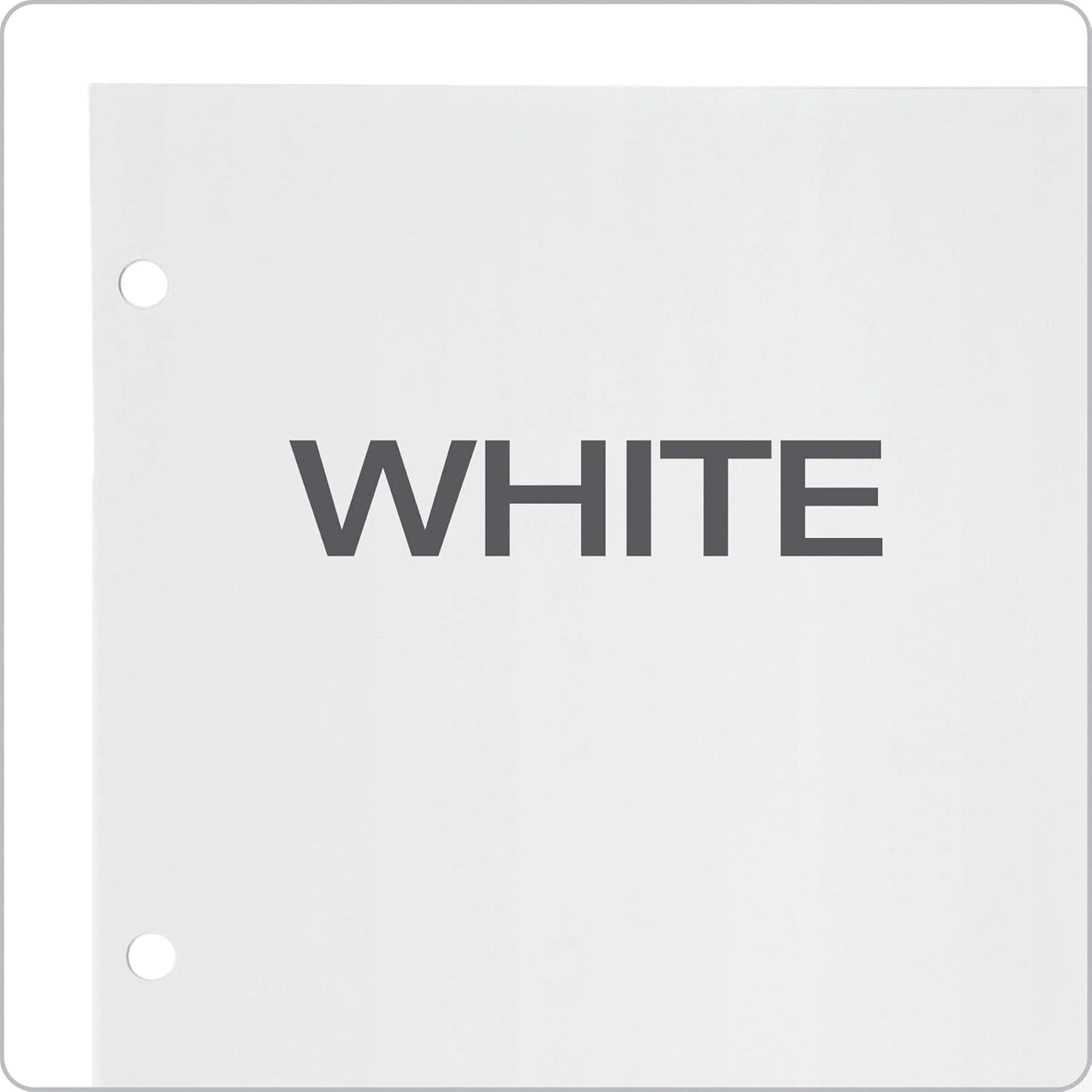 Oxford Blank Write On Binder Dividers, 1/5 Cut Tabs, 3 Hole Punch Dividers in 5 Tab Sets, 100 Dividers, 20 Sets, White (89981)