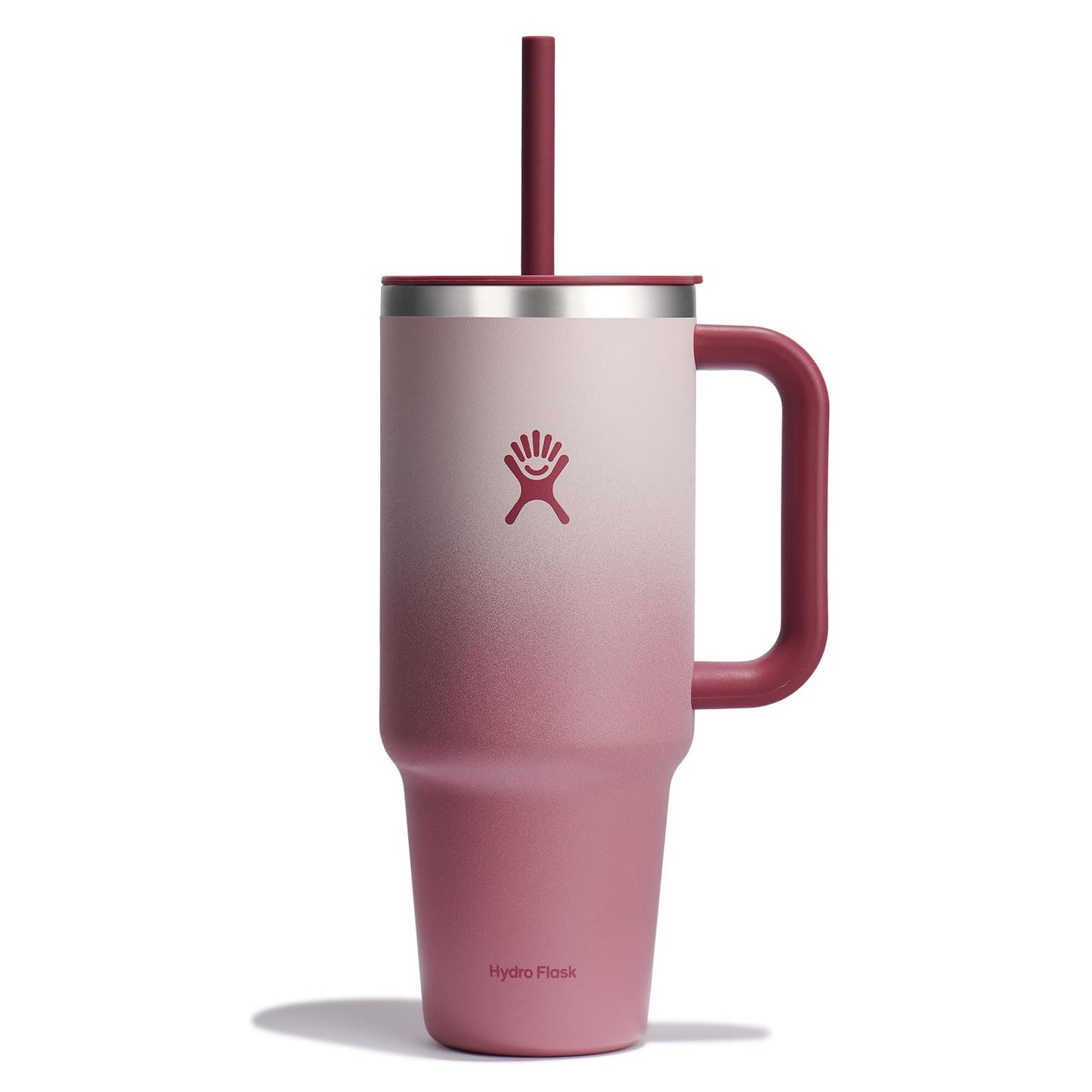 Hydro Flask 32 Oz Travel Tumbler with Handle, Lid and Straw - Insulated Stainless Steel in Holiday Punch