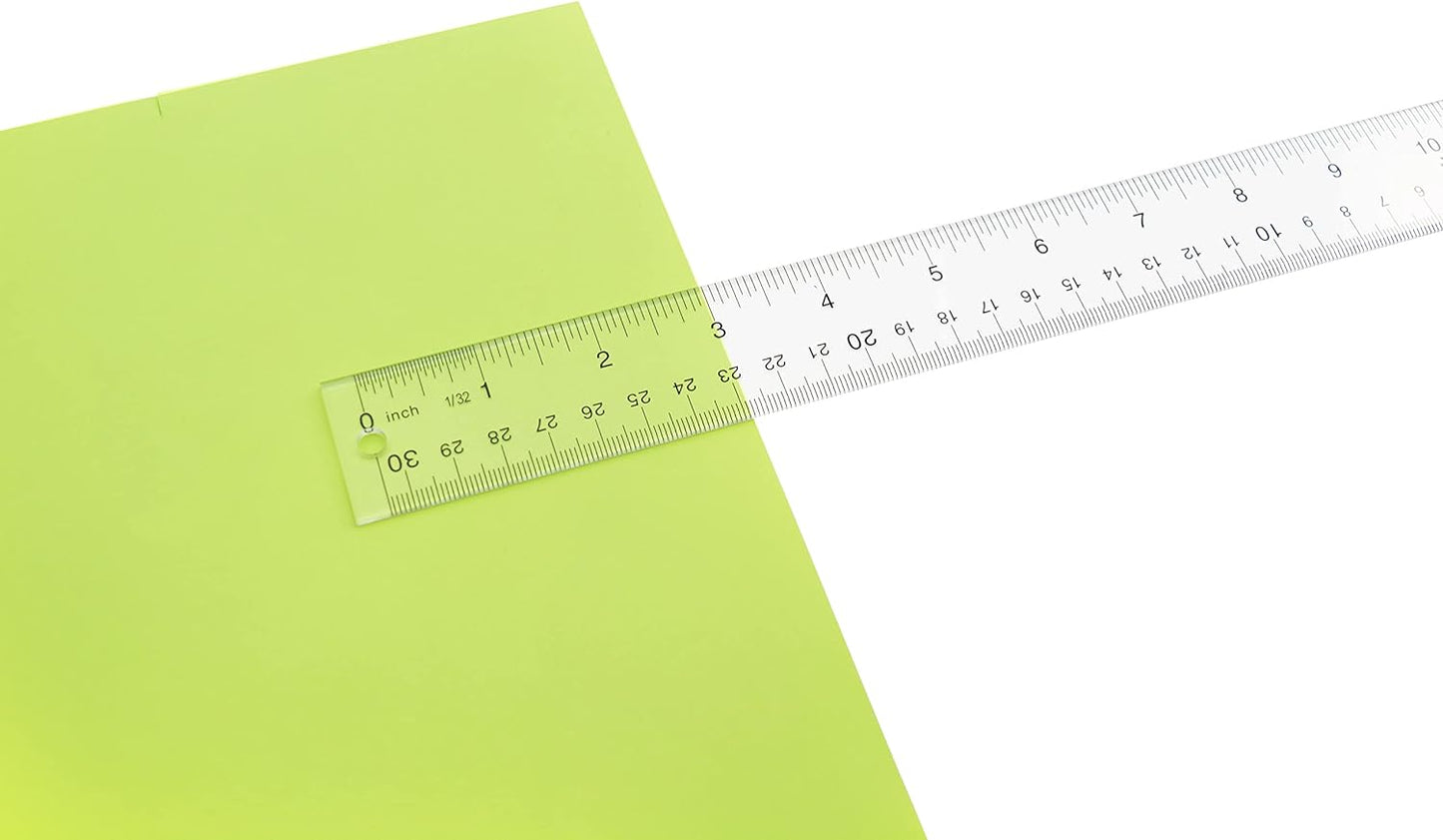 Westcott 10562 Acrylic Clear Ruler, 12 in