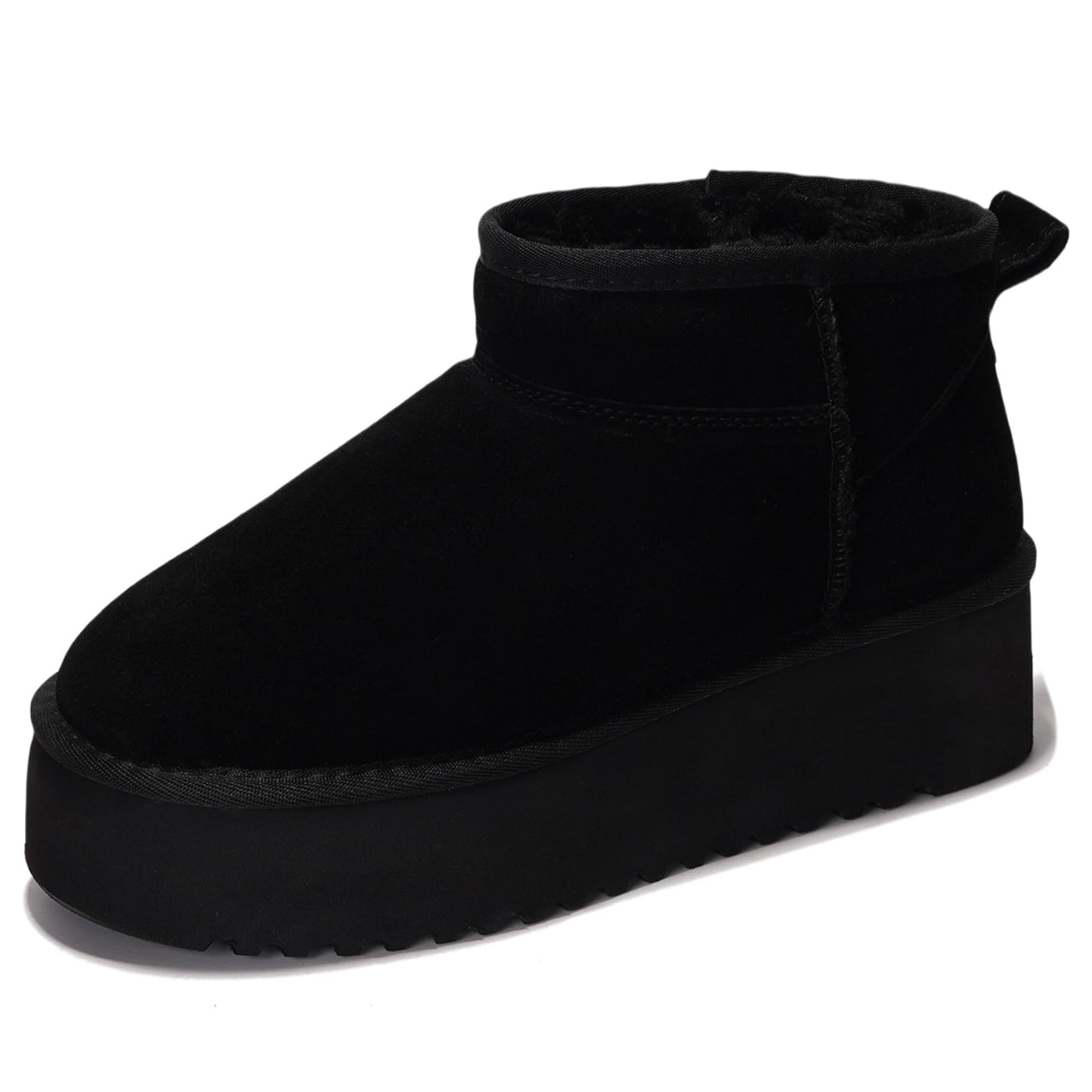 Project Cloud 100% Genuine Leather Ankle Boots for Women - Anti-Slip Memory Foam Insole Womens Boots - Lightweight Winter Womens Shoes, Ankle Booties for Women (Huggy)