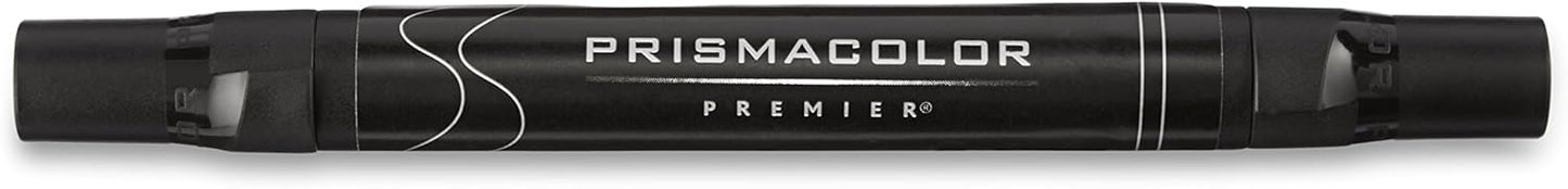 Prismacolor Premier Double-Ended Art Markers, Fine And Brush Tip, Adult Coloring, 12 Pack