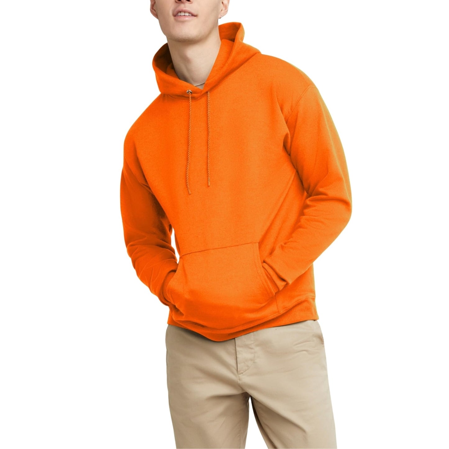 Hanes EcoSmart Hoodie, Midweight Fleece, Pullover Hooded Sweatshirt for Men