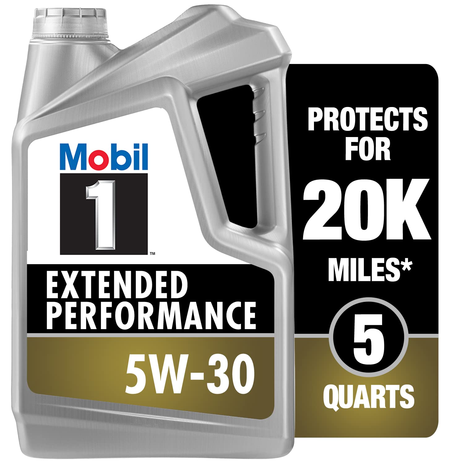 Mobil 1 Advanced Full Synthetic Motor Oil 5W-30, 5 Quart