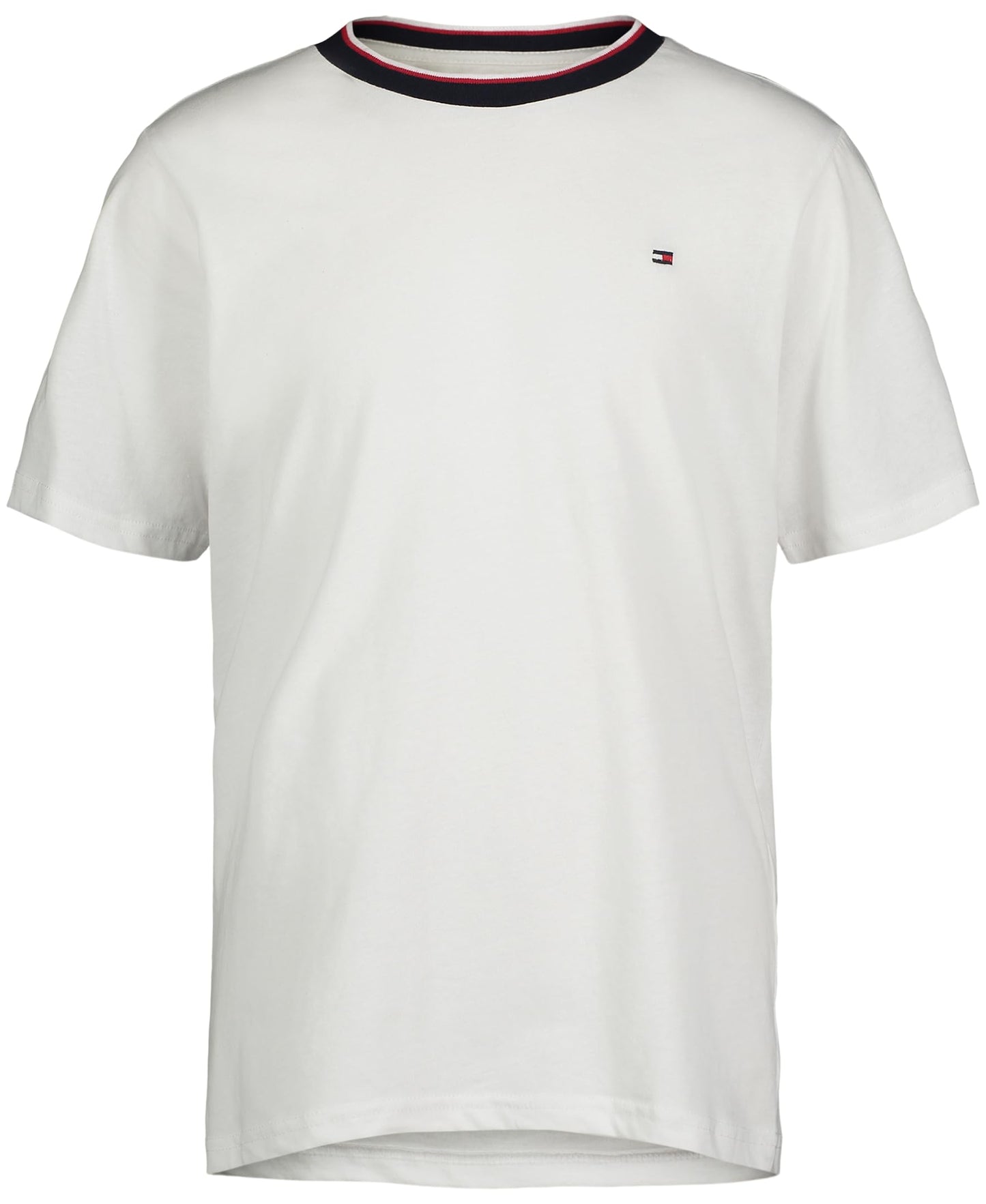 Tommy Hilfiger Boys' Short Sleeve YD Ringer Crew Neck T-Shirt, Soft, Comfortable, Relaxed Fit