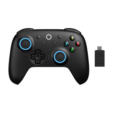8BitDo Ultimate 2 Wireless Controller for Windows & Android, Gaming Controller with TMR Joysticks, Switchable Hall Effect/Tactile Triggers, RGB Fire Ring, 8Speed Wireless Tech, Black