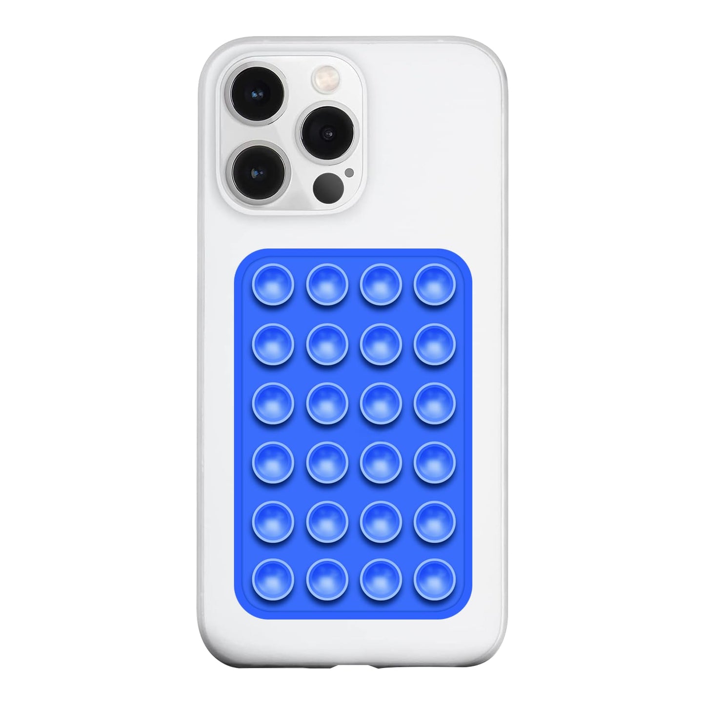 Silicone Suction Phone Case Mount, Silicon Adhesive Phone Accessory for Smartphones, Hands-Free Mirror Shower Phone Holder for Selfies, Tiktok Videos (Light Pink)