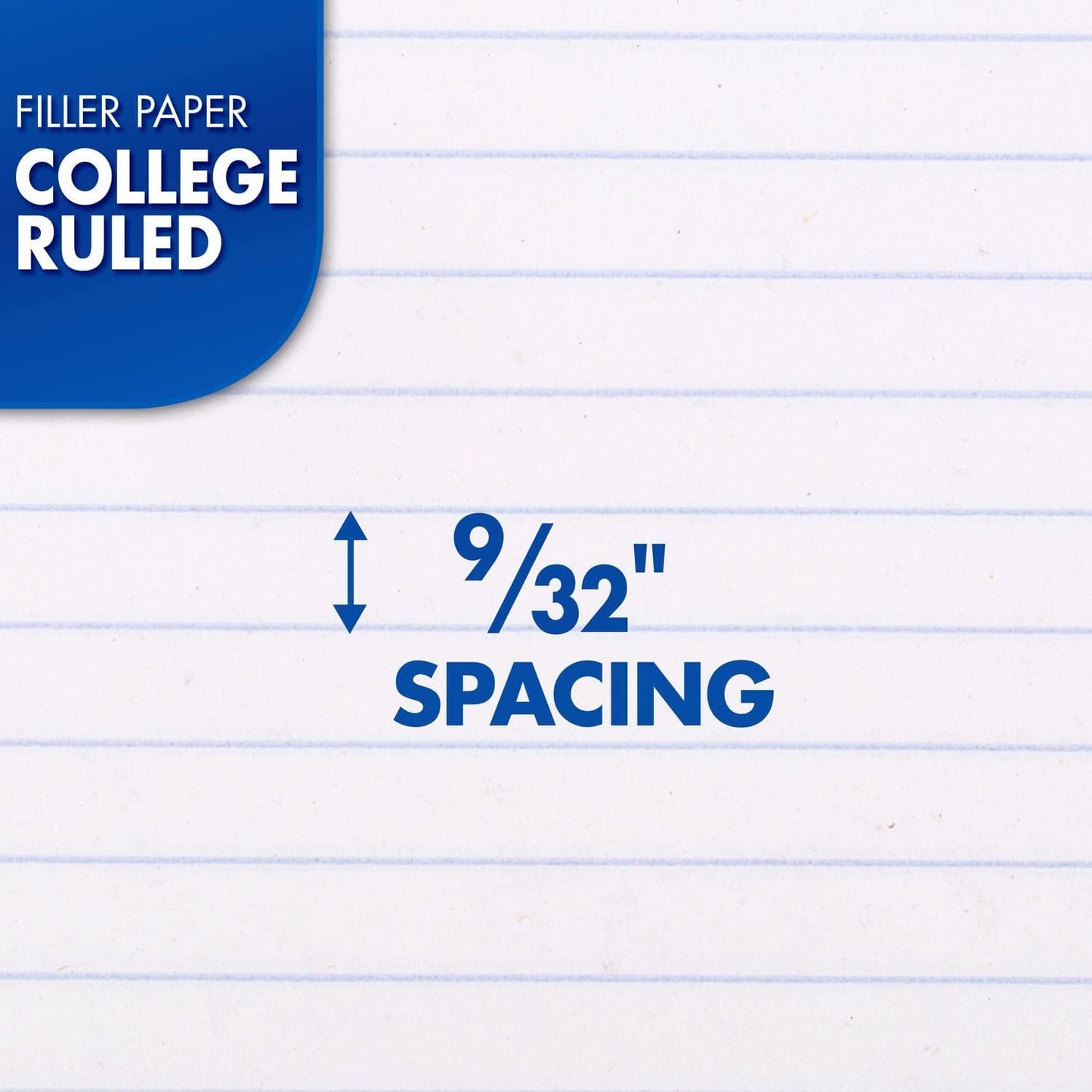 Mead Loose Leaf Paper, Notebook Paper, College Ruled Filler Paper, Standard, 8 x 10.5, 200 Sheets (15326)