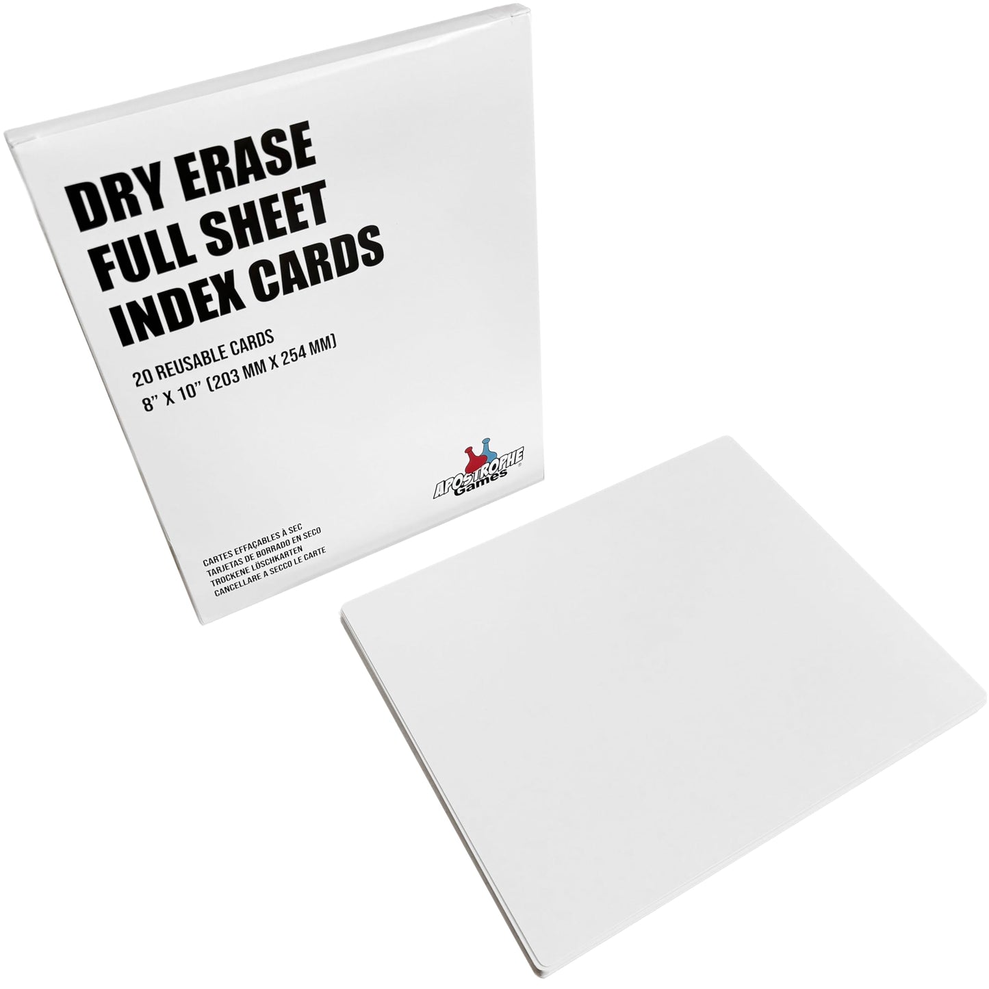 Dry Erase Index Cards – 45pcs Laminated 3x5" Cards Blank w/Box – Reusable Dry Erase Note Cards for School, Work, Housework, To Do Lists – Practical Index Card Sheets – 3 x 5-inch