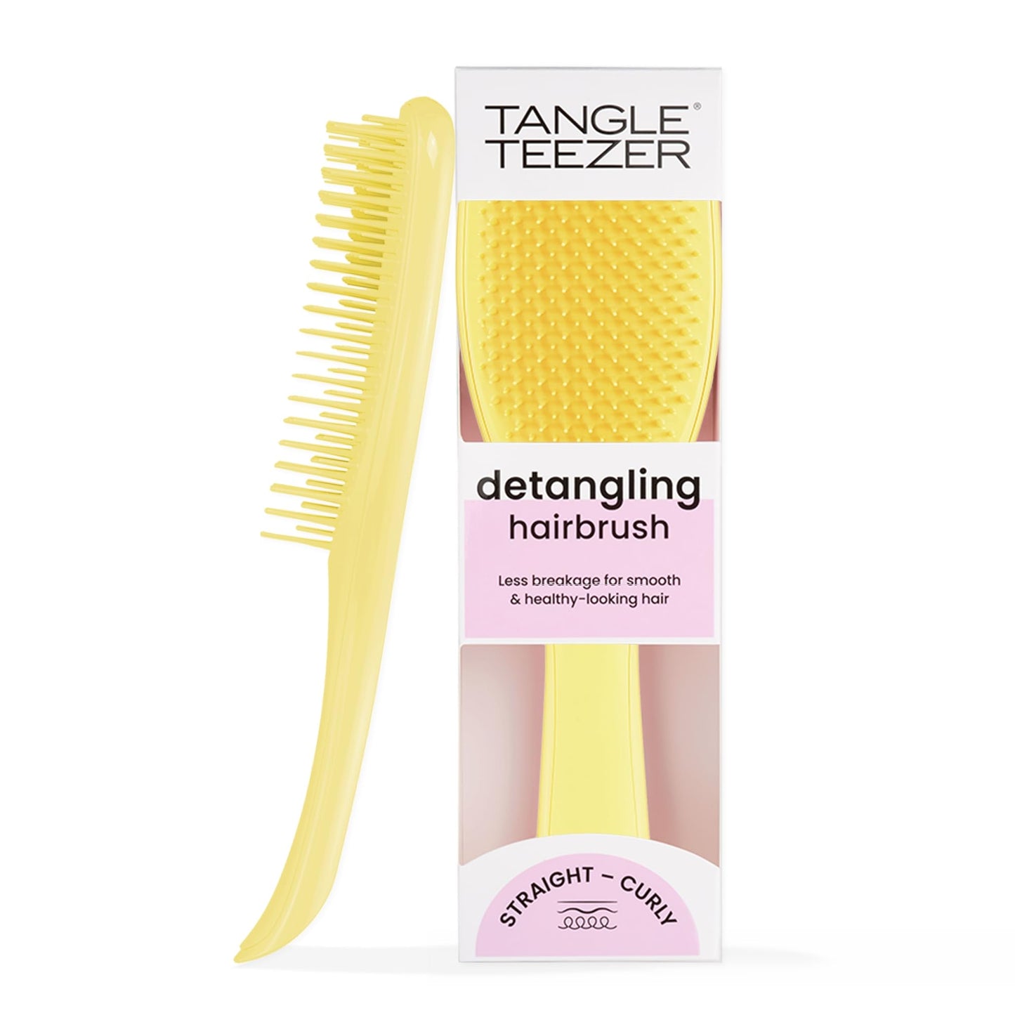 Tangle Teezer Ultimate Detangler Hairbrush for Wet & Dry Hair, Eliminates Knots & Reduces Breakage for All Hair Types, Apricot Blaze