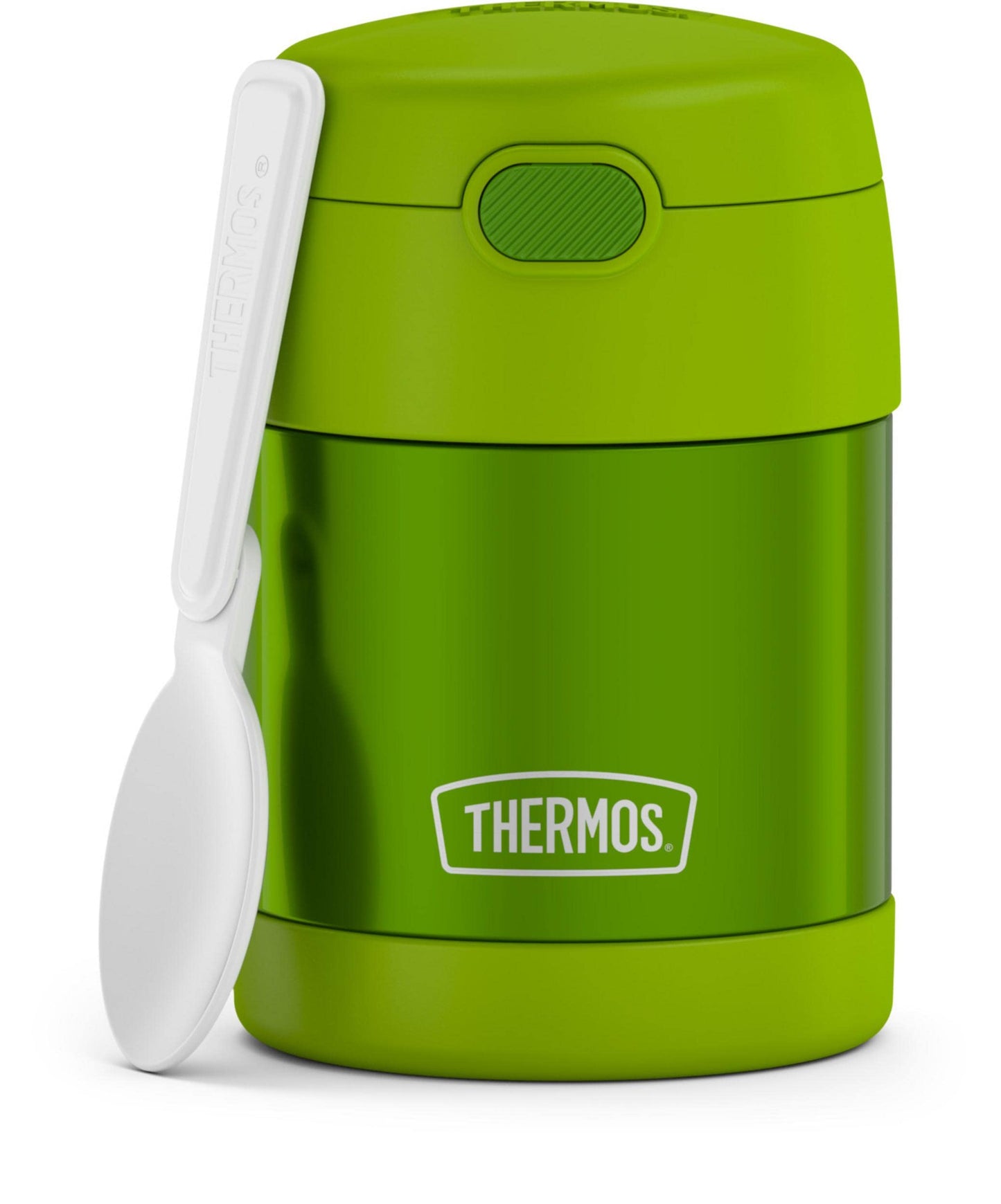 THERMOS FUNTAINER Insulated Food Jar – 10 Ounce – Kid Friendly Food Jar with Foldable Spoon, Minecraft
