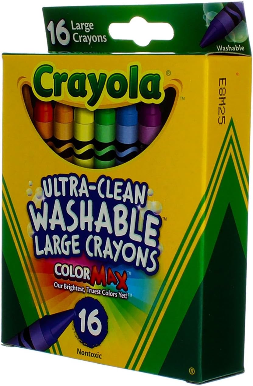 Crayola Large Washable Crayons 16 Pack - 2 Packs