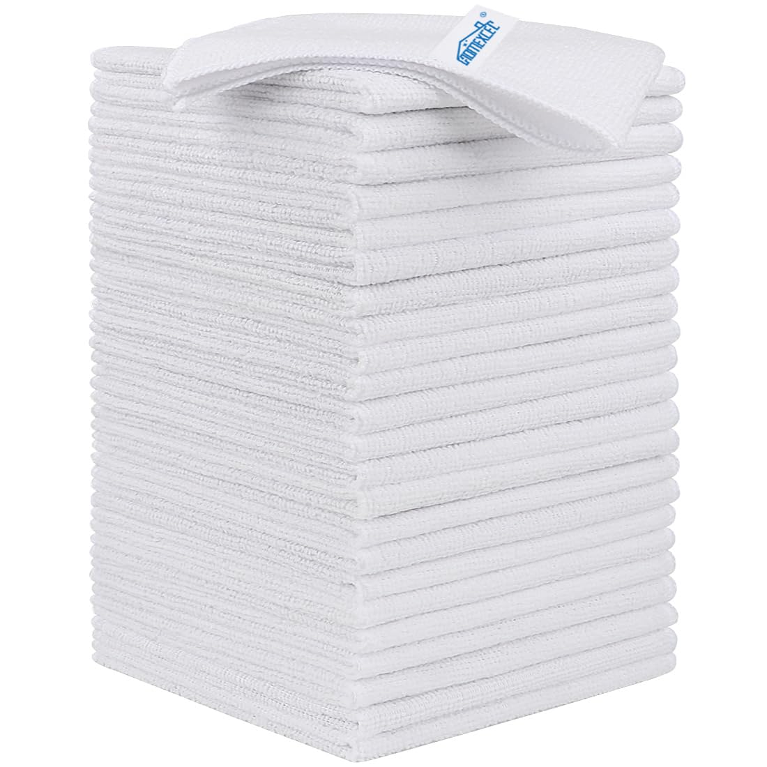 HOMEXCEL Microfiber Cleaning Cloth, Kitchen Towels 12 Pack, Lint Free, Scratch-Free, Highly Absorbent, Reusable Dish Towels for Kitchen and Household