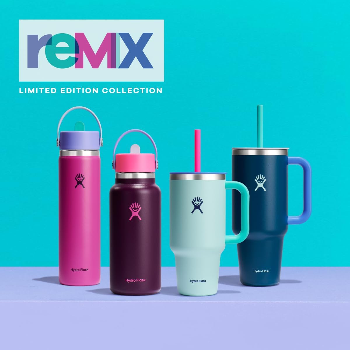 Hydro Flask 32 Oz Travel Tumbler with Handle, Lid and Straw - Insulated Stainless Steel in Holiday Punch