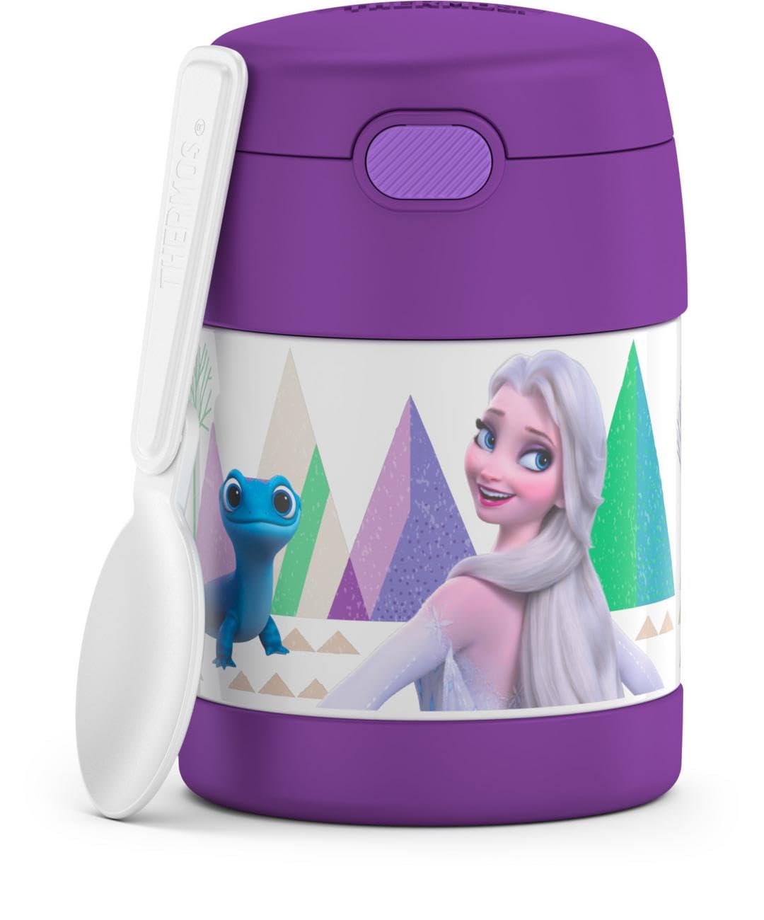 THERMOS FUNTAINER Insulated Food Jar – 10 Ounce – Kid Friendly Food Jar with Foldable Spoon, Minecraft