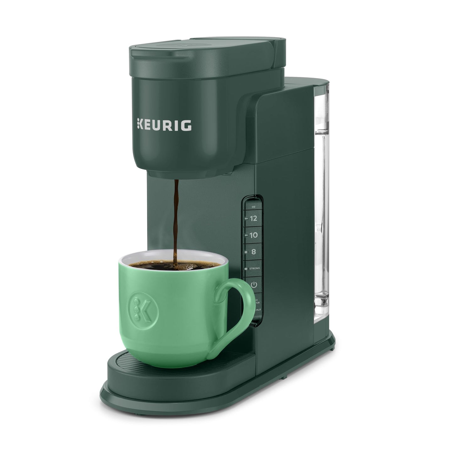 Keurig K-Express Single Serve K-Cup Pod Coffee Maker, 3 Brew Sizes, Strong Button Feature, 42oz Removable Reservoir, Mint