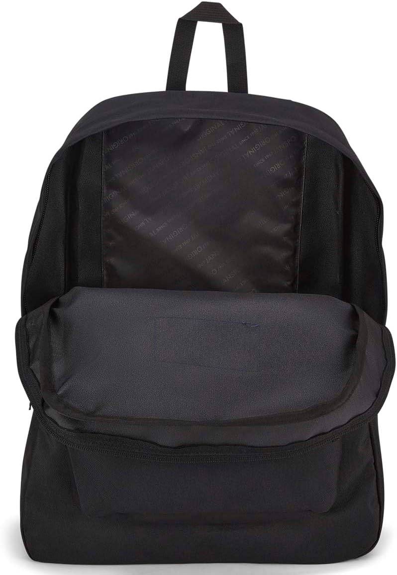 JanSport SuperBreak One Backpacks - Durable, Lightweight Bookbag with 1 Main Compartment, Front Utility Pocket with Built-in Organizer - Premium Backpack, Black