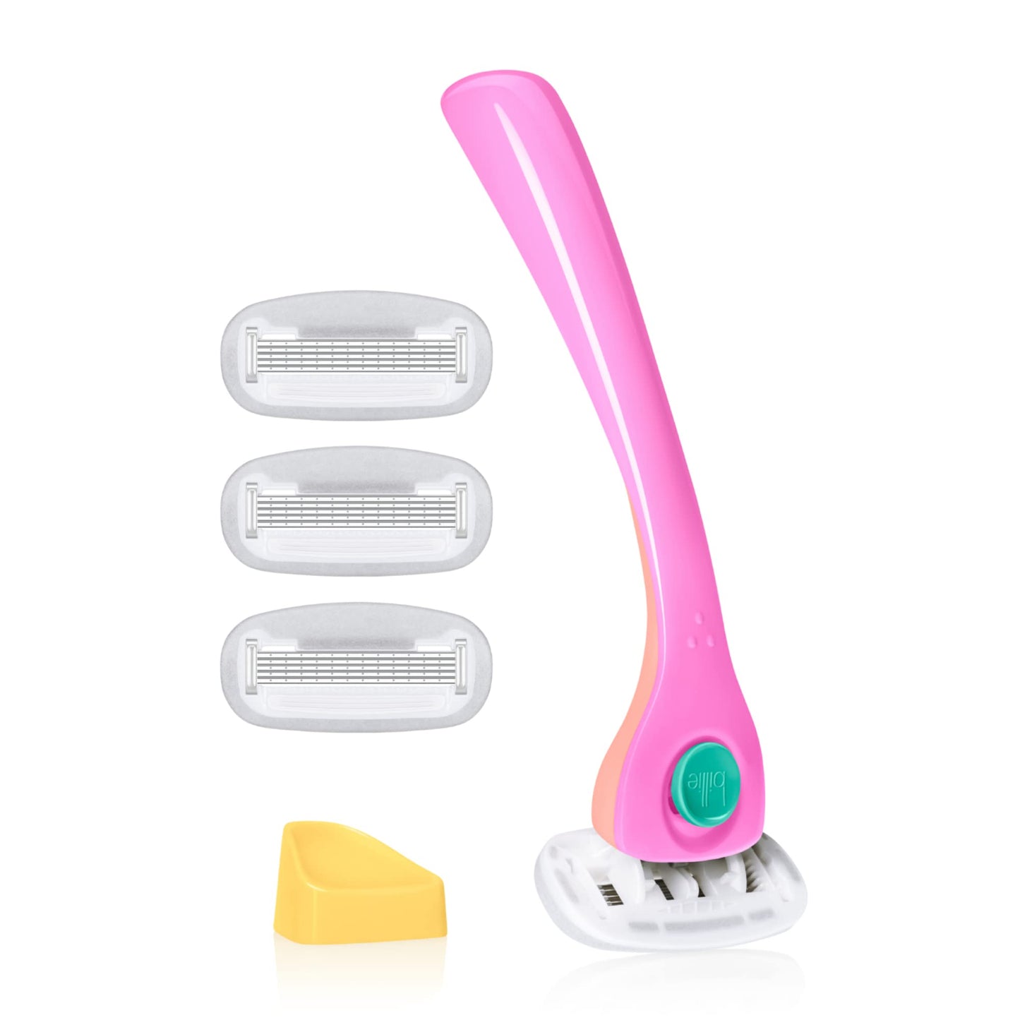 Billie Razors for Women Shave Kit – Women’s Razor + 4 x 5-Blade Razor Refills + Magnetic Holder – Cool Blue
