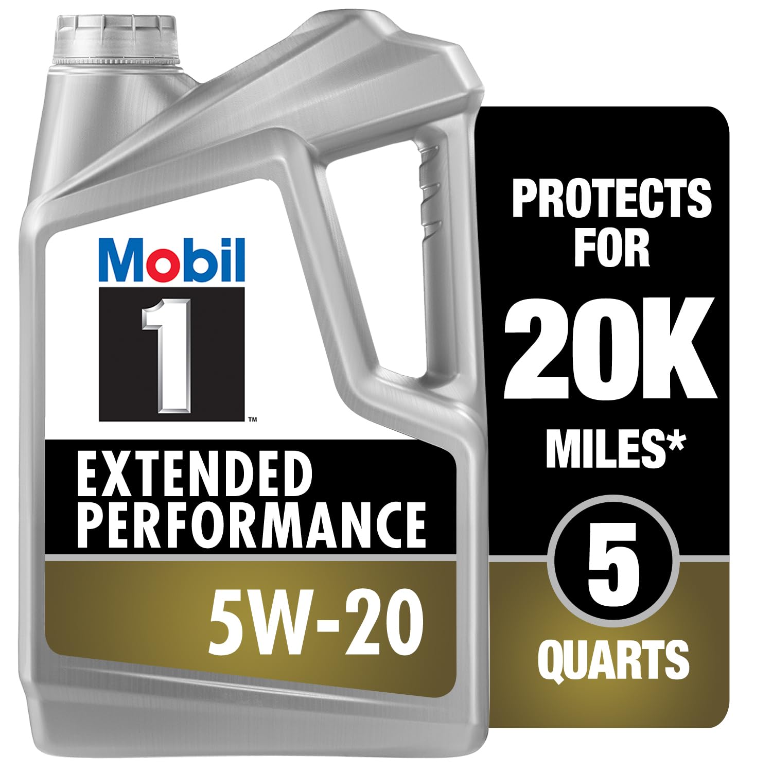 Mobil 1 Advanced Full Synthetic Motor Oil 5W-30, 5 Quart