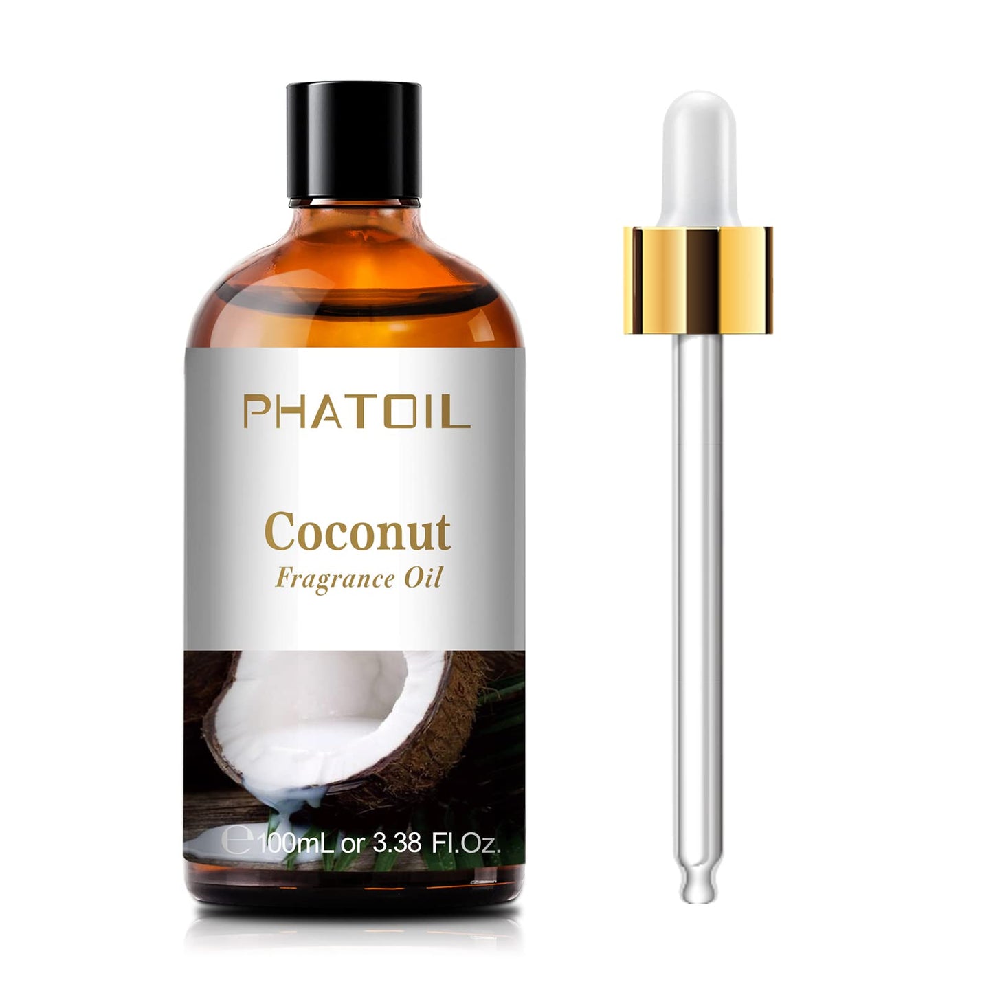 3.38FL.OZ Coconut & Vanilla Fragrance Oils for Aromatherapy, Essential Oils for Diffusers for Home, Perfect for Diffuser, Yoga, DIY Candle and Soap Making - 100ml
