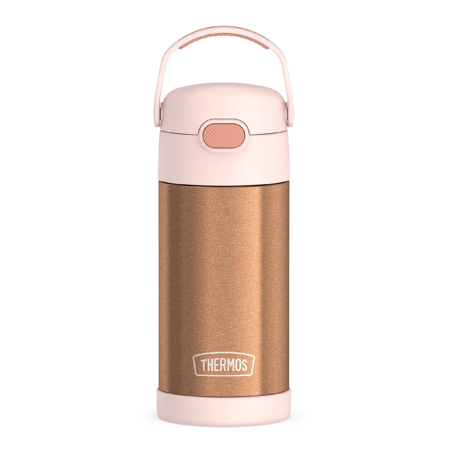 THERMOS FUNTAINER Water Bottle with Straw - 12 Ounce - Kids Stainless Steel Vacuum Insulated Water Bottle with Lid, Mod Flowers