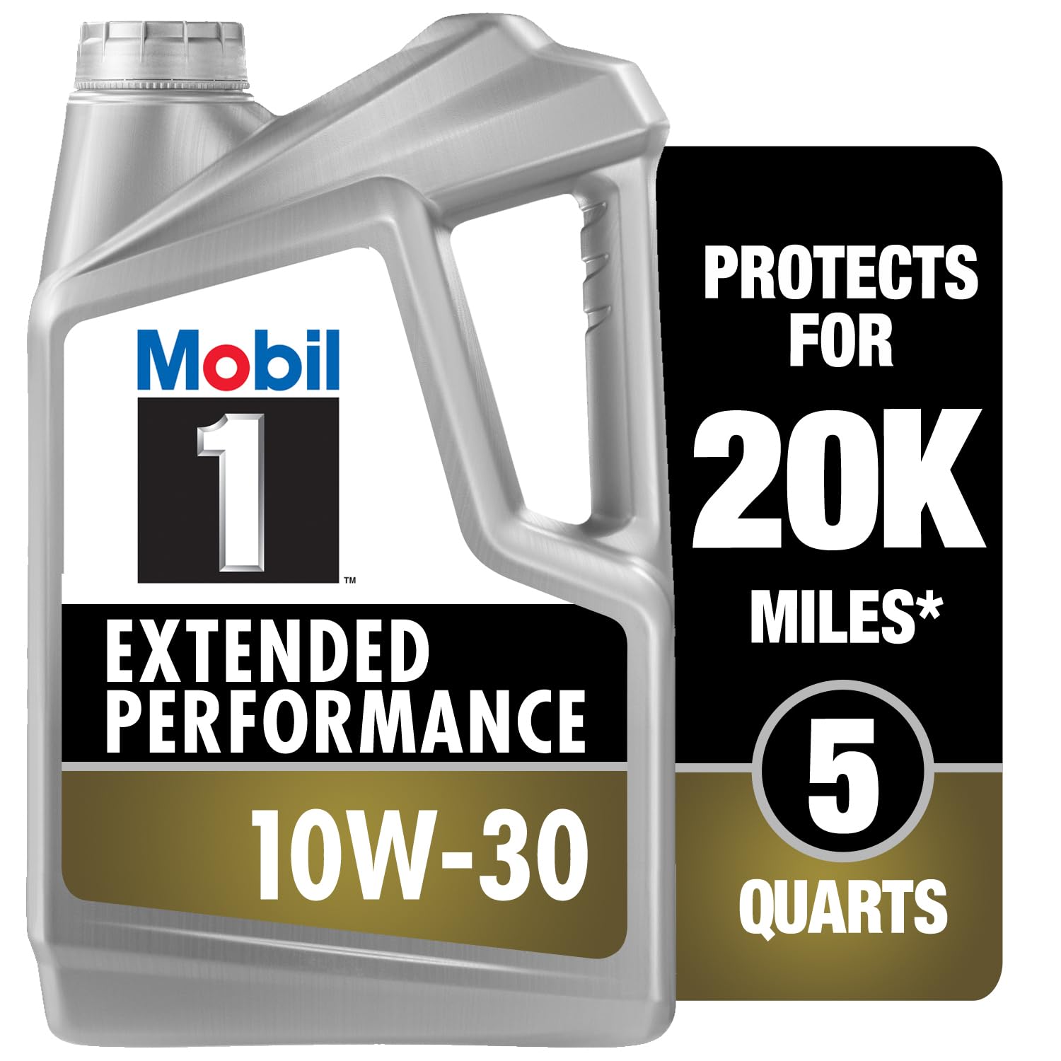 Mobil 1 Advanced Full Synthetic Motor Oil 5W-30, 5 Quart