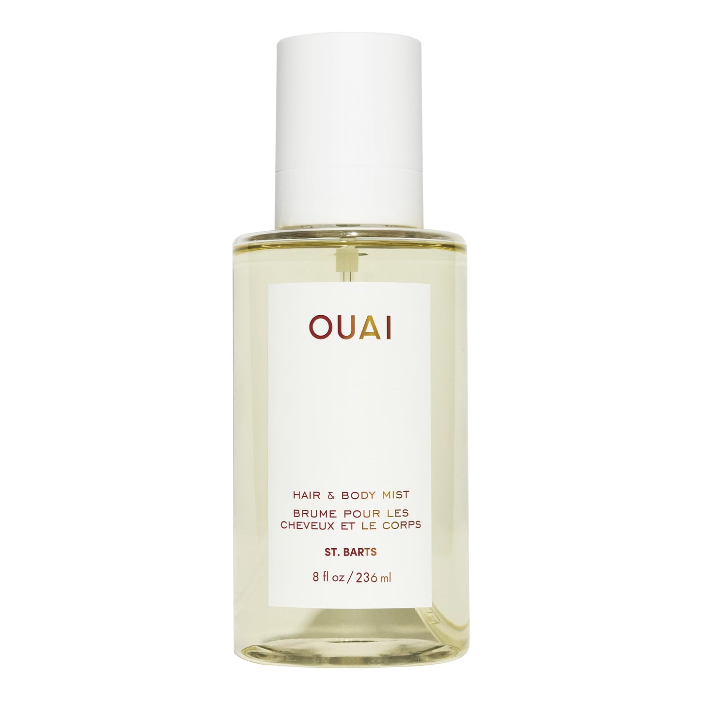 OUAI St. Barts Hair and Body Mist - Tropical-Scented Hair Perfume and Body Spray - Notes of Dragonfruit, Orange Blossom, Tuberose & Musk (3.3 Fl Oz)