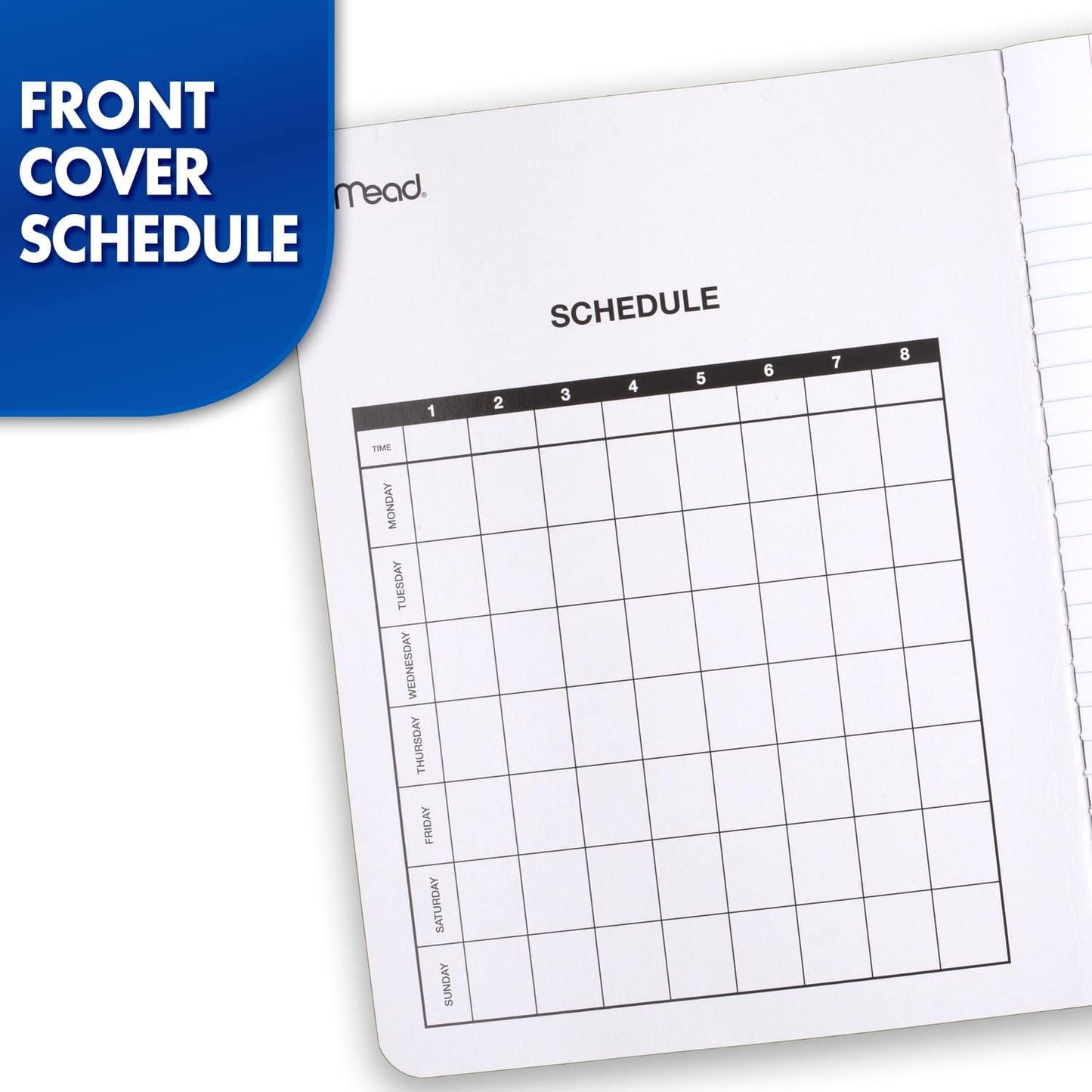 Mead Composition Notebook, 12 Pack, College Ruled Paper, 7-1/2" x 9-3/4", 100 Sheets per Comp Book, Black Marble (72938)