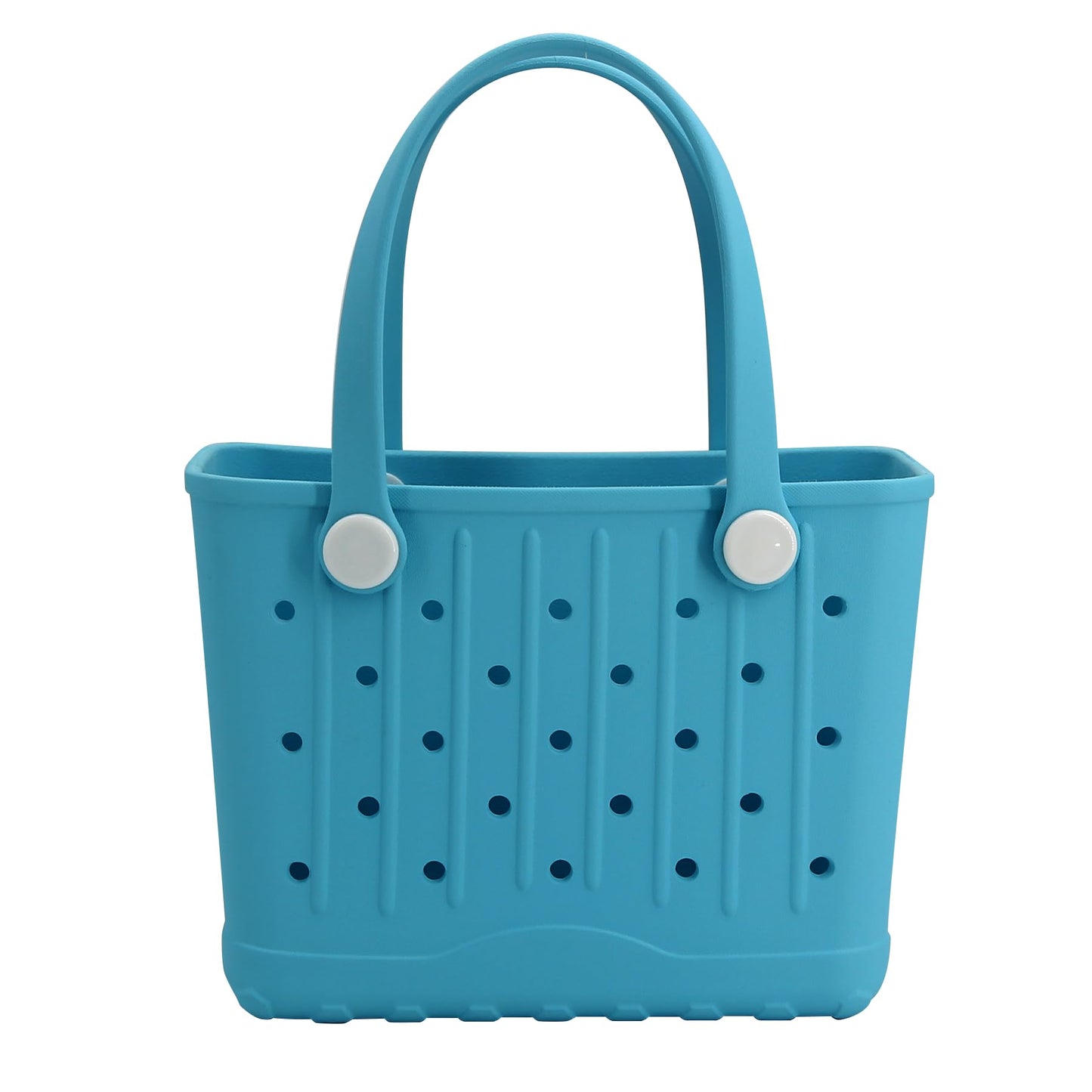 Rubber Tote Bag Small Beach Bag Waterproof Travel Bags Washable Tote Portable Open Handbag for Sports Beach Boat Outdoor