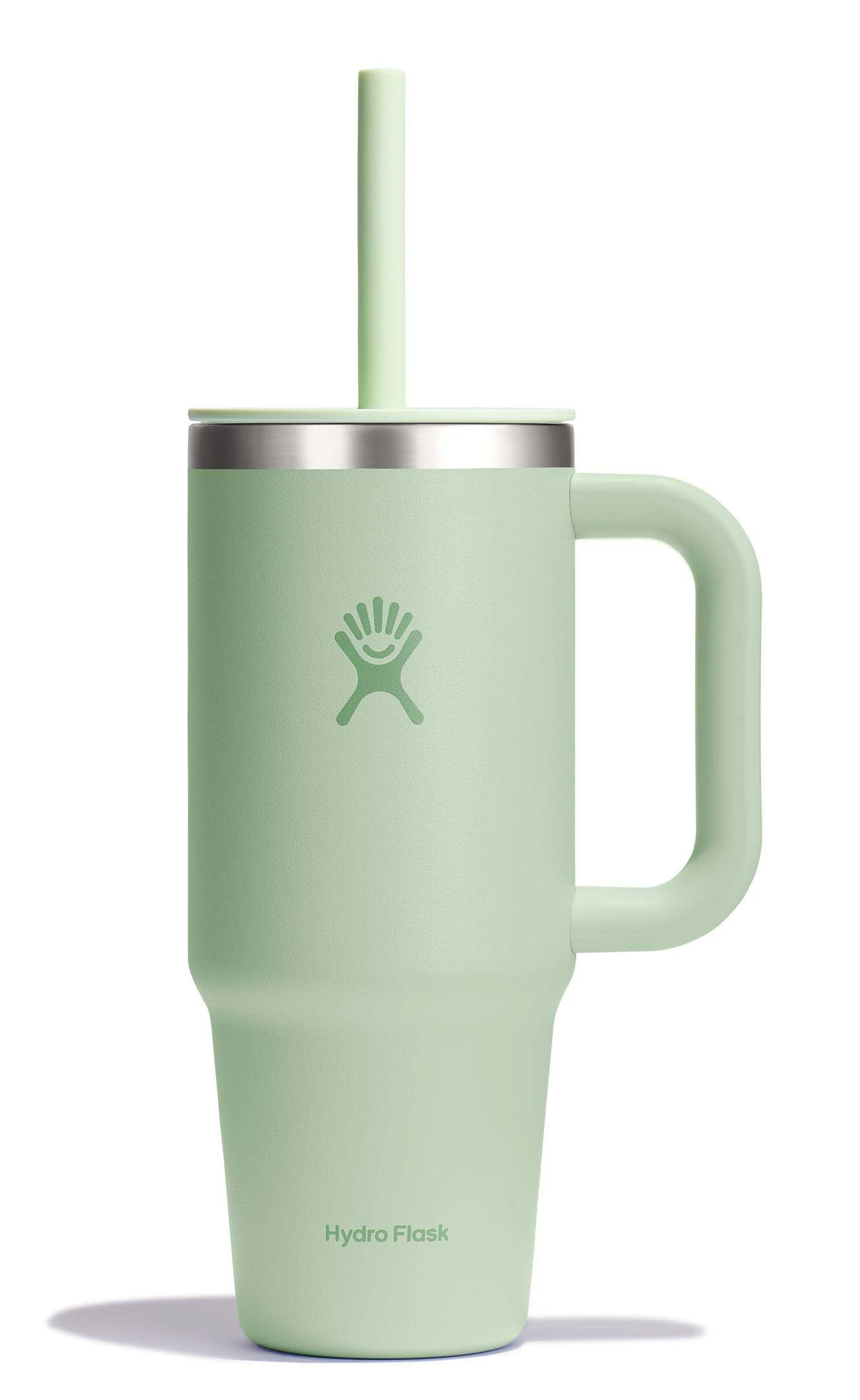 Hydro Flask 32 Oz Travel Tumbler with Handle, Lid and Straw - Insulated Stainless Steel in Holiday Punch