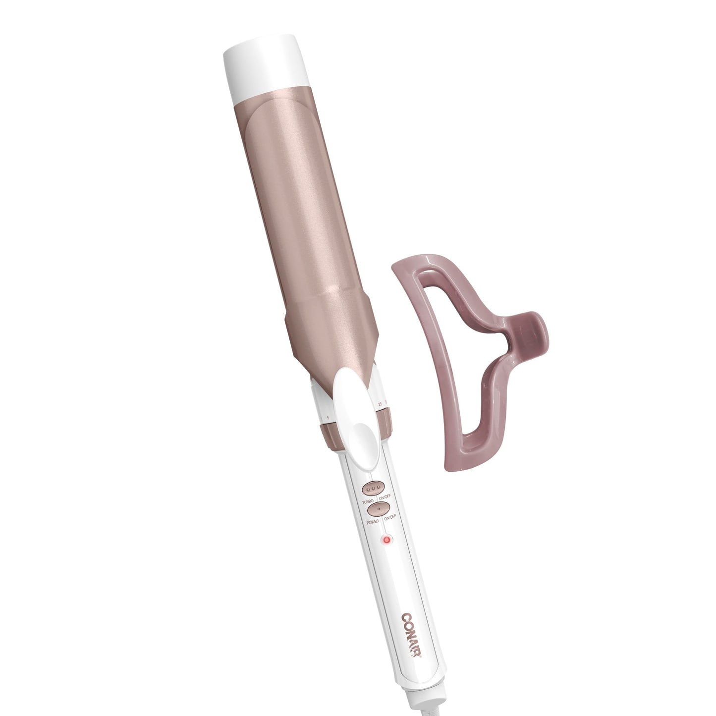 Conair Double Ceramic 1 1/4-Inch Curling Iron, 1 ¼ inch barrel produces loose curls – for use on medium and long hair